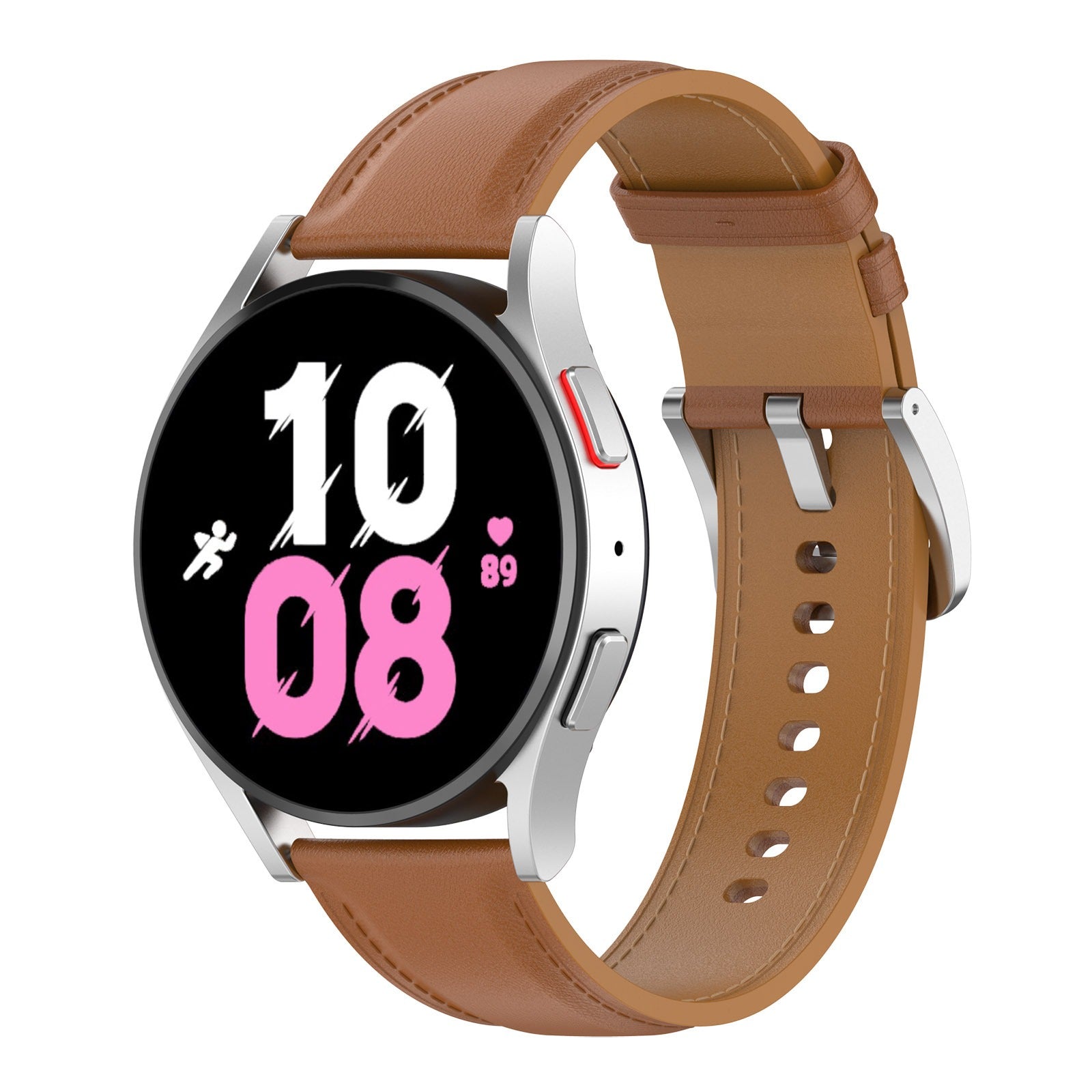 Armband für Galaxy Watch FE/7/6/6 Classic/5/5Pro/4/4 Classic, Bizon Strap Watch Casual, Hellbraun