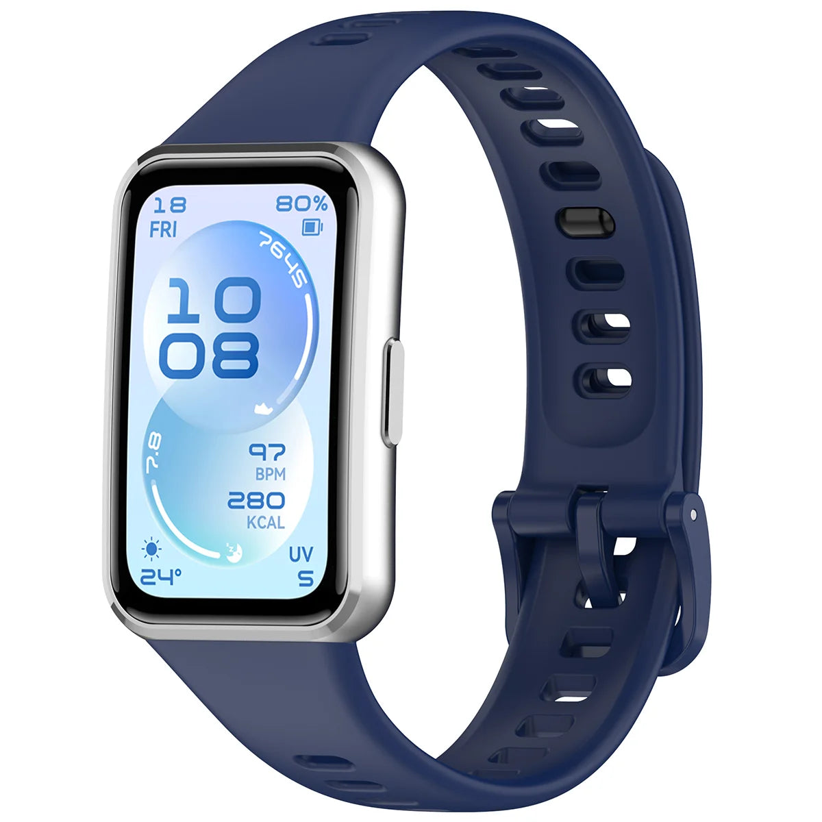 Armband für Huawei Band 11 / 11 Pro, Bizon Strap Watch Silicone, Dunkelblau