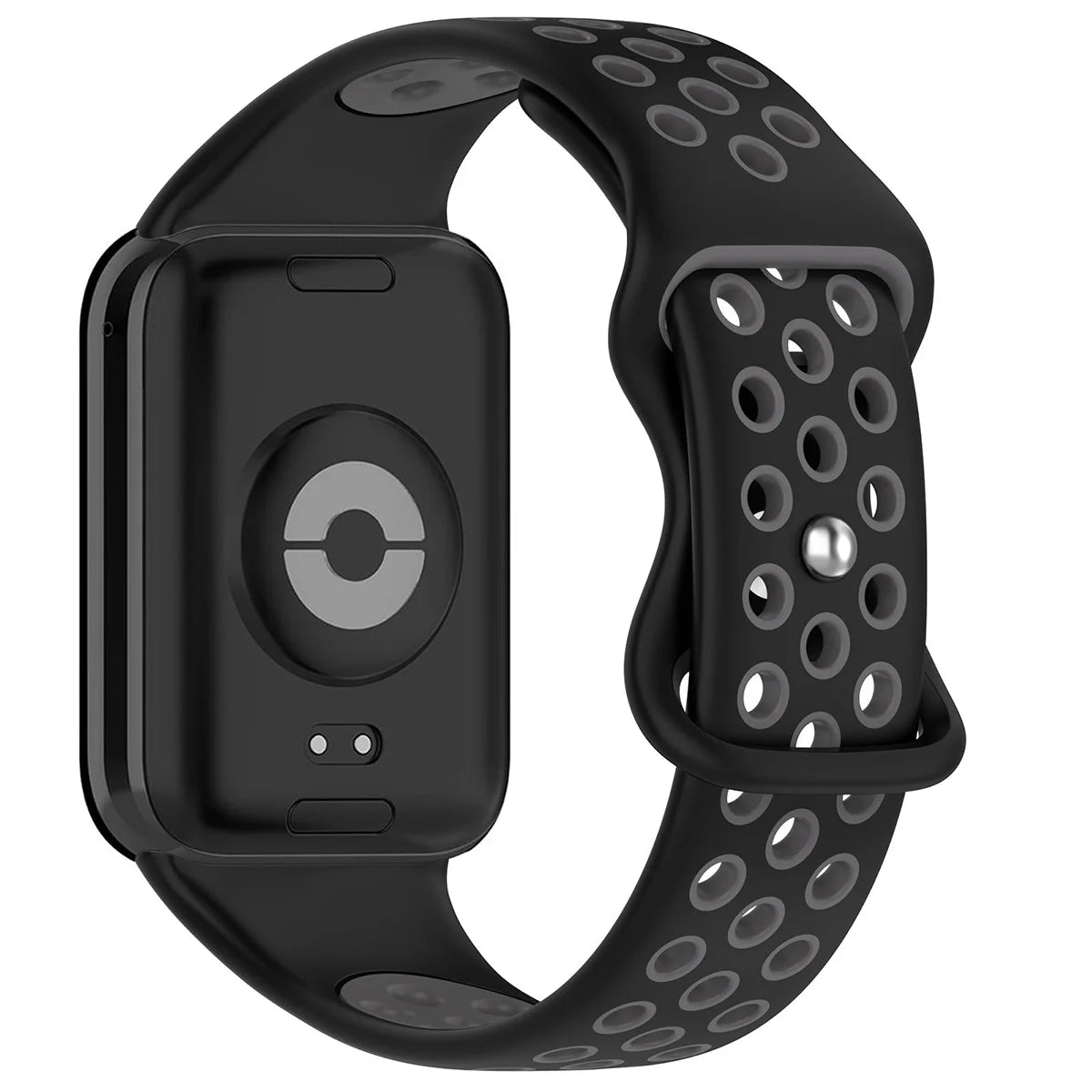Armband für Xiaomi Redmi Watch 4 / 6 / 5, Xiaomi Smart Band 8 Pro / 9 Pro / 10 Pro, Bizon Strap Watch Octo, Schwarz-Grau (3/6)