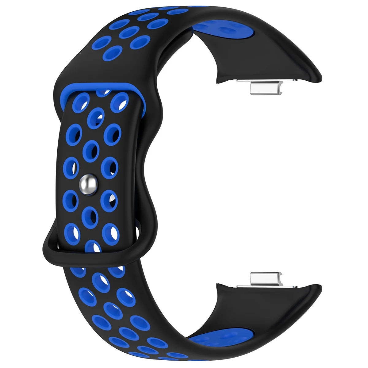 Armband für Xiaomi Redmi Watch 4 / 6 / 5, Xiaomi Smart Band 8 Pro / 9 Pro / 10 Pro, Bizon Strap Watch Octo, Schwarz-Blau (5/6)