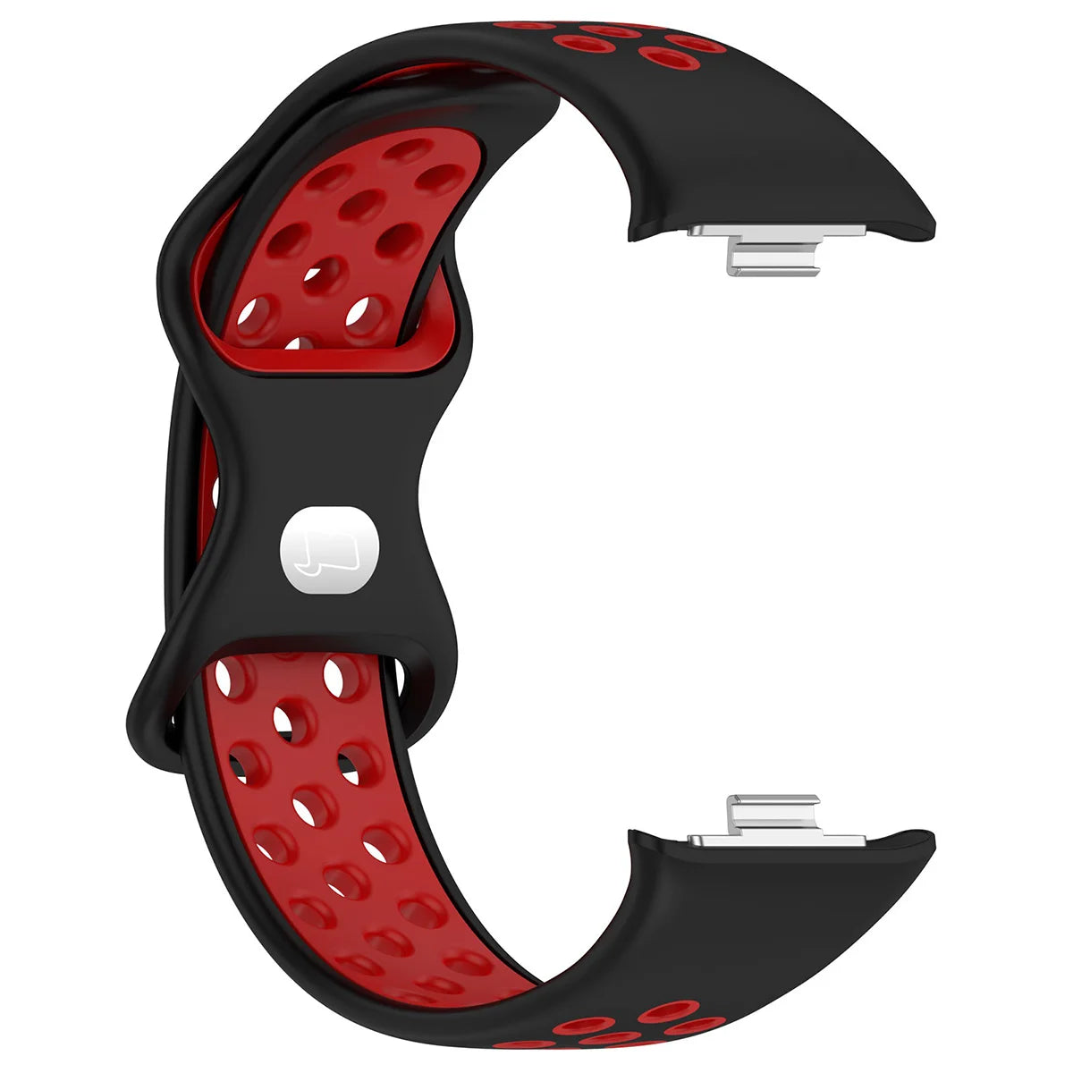 Armband für Xiaomi Redmi Watch 4 / 6 / 5, Xiaomi Smart Band 8 Pro / 9 Pro / 10 Pro, Bizon Strap Watch Octo, Schwarz-Rot (4/6)
