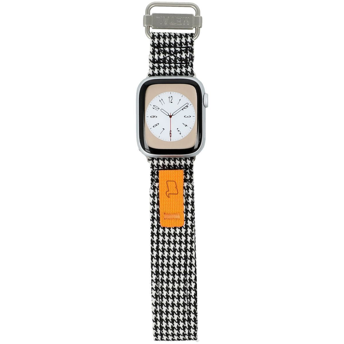 Armband für Apple Watch 38/40/41/42 mm, Bizon Strap Watch Urban, Schwarz-Weiß