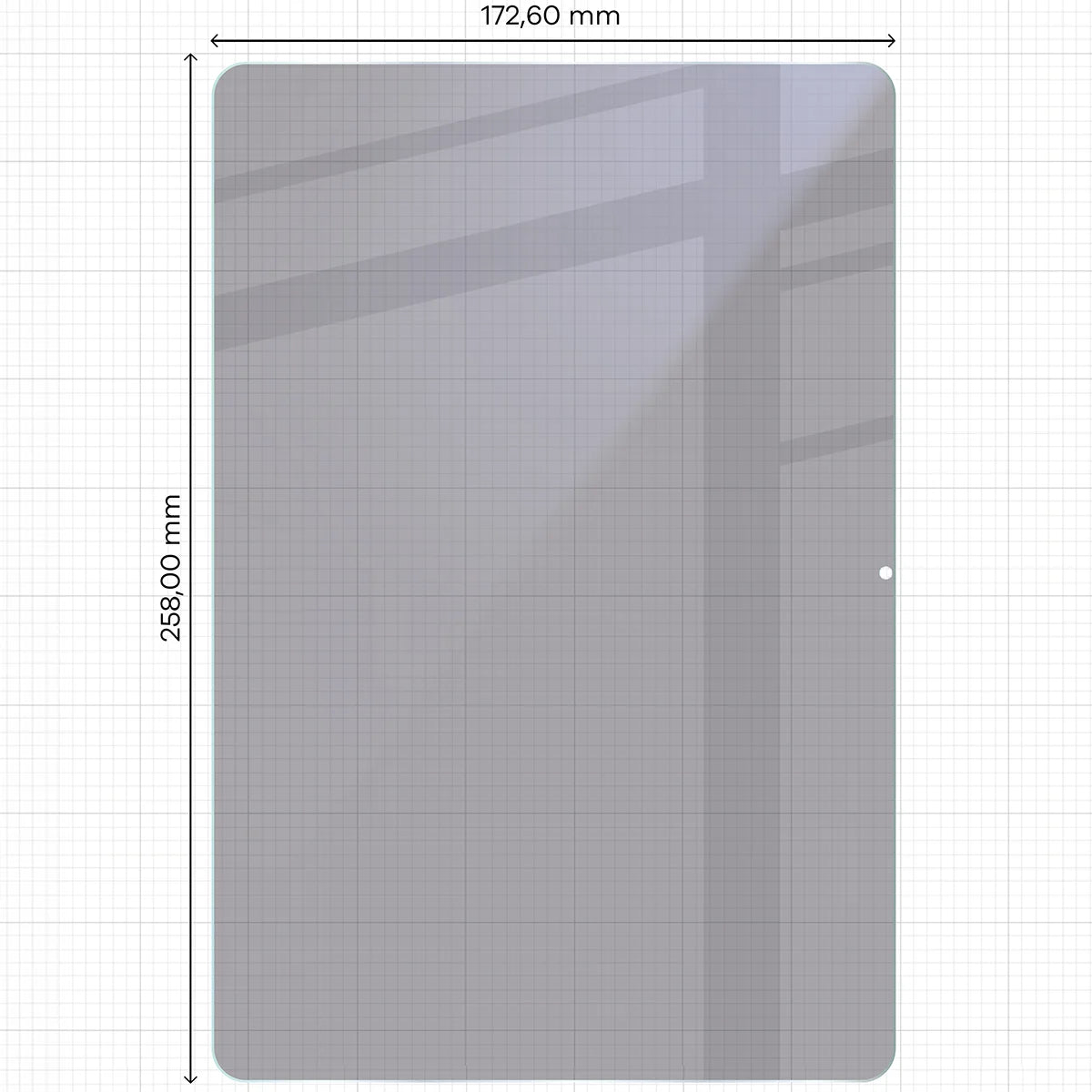Hybridglas mit Privatschutzfilter für Huawei MatePad 11.5 S 2026 / MatePad 11.5 S, Bizon Tab Hybrid Shadow, Matt