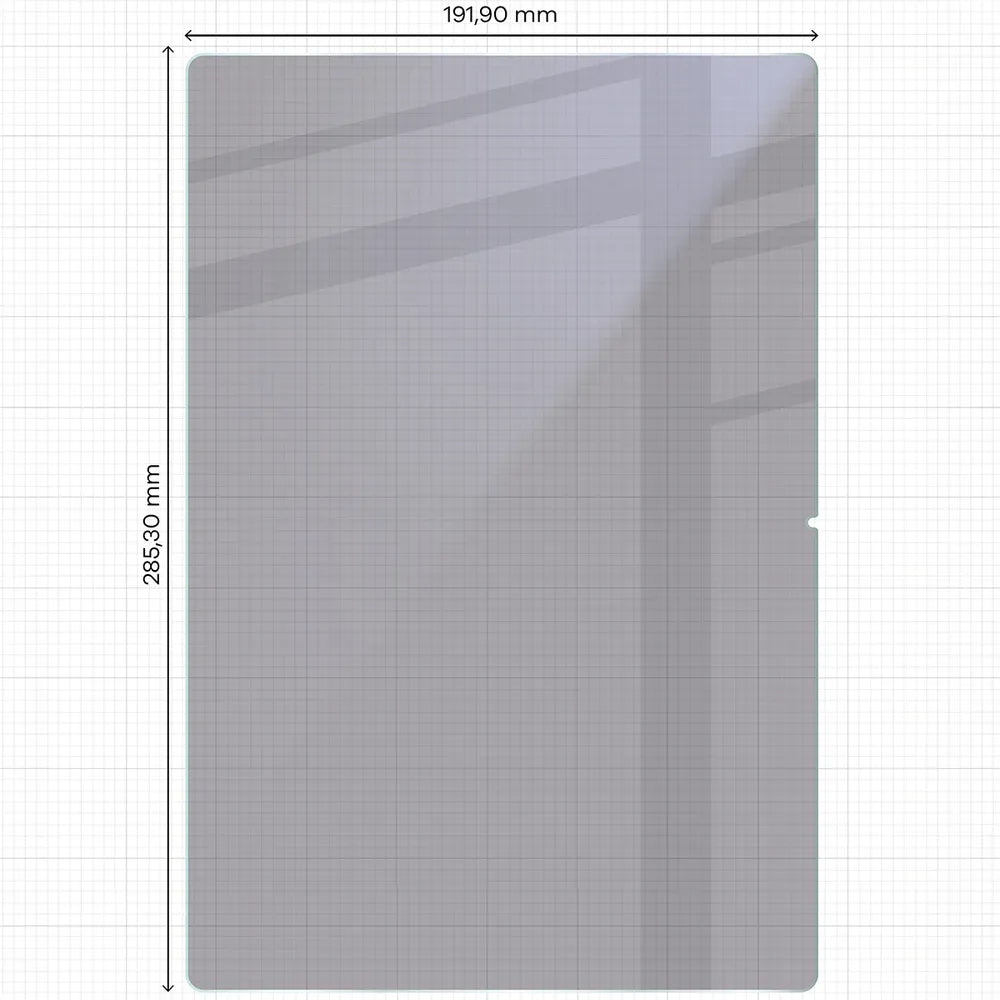 Hybridglas mit Privatschutzfilter für Huawei MatePad Pro Max, Bizon Tab Hybrid Shadow, Matt (2/5)