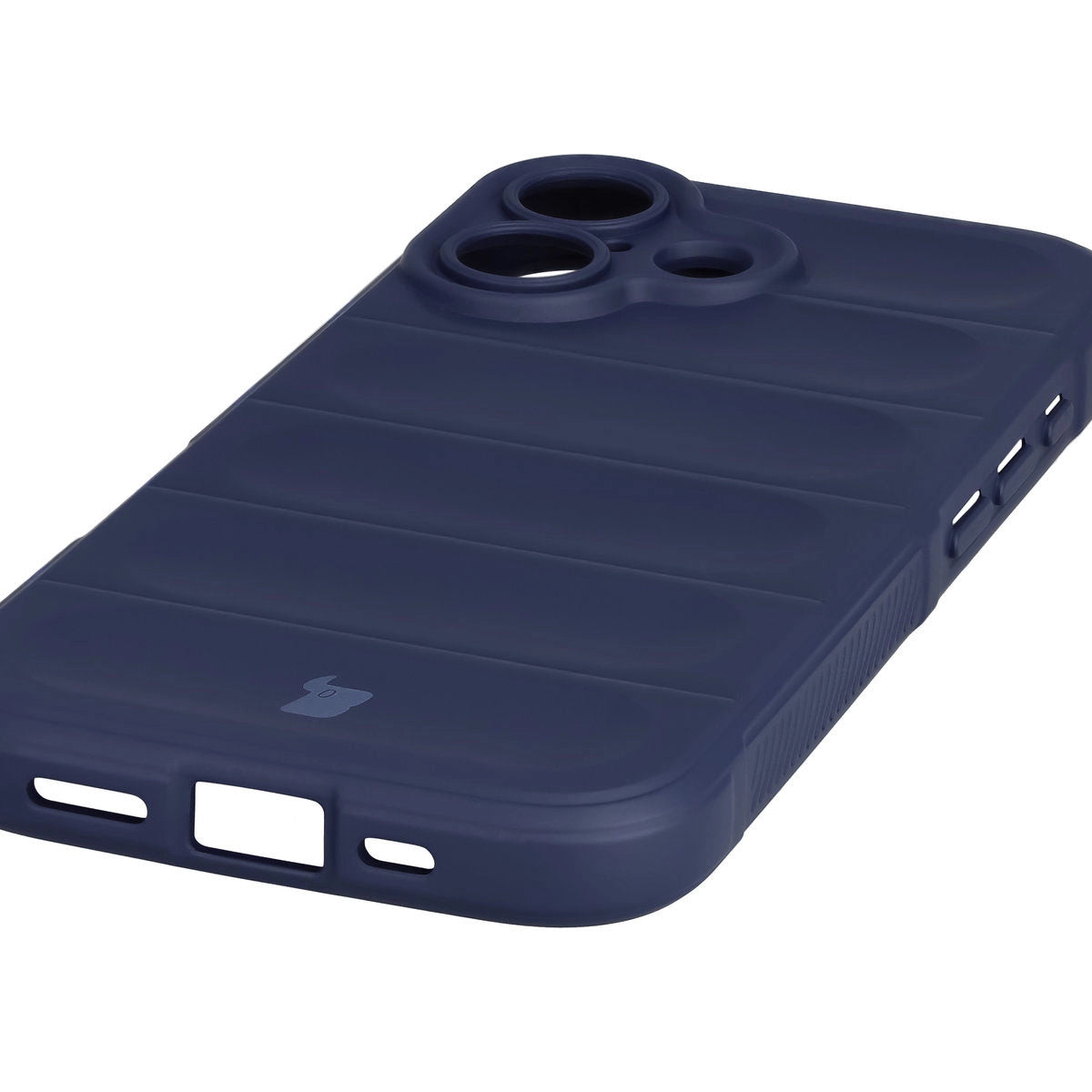 Robuste Handyhülle + gehärtetem Glas für iPhone 17, Bizon Tur Pack, Dunkelblau