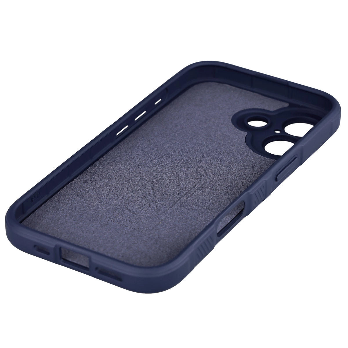 Robuste Handyhülle + gehärtetem Glas für iPhone 17, Bizon Tur Pack, Dunkelblau