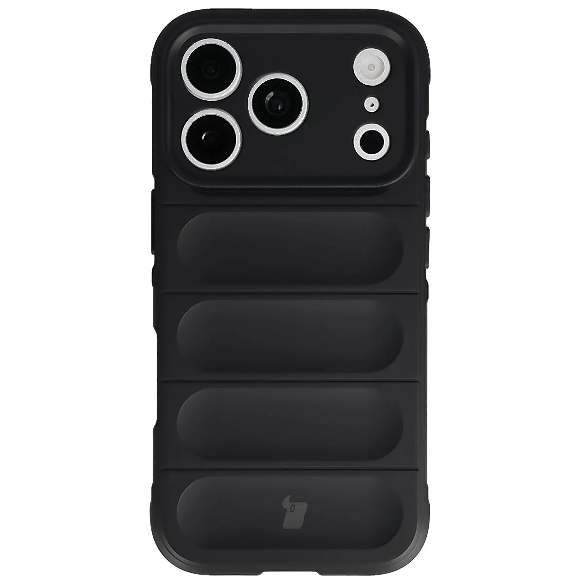 Robuste Handyhülle + gehärtetem Glas für iPhone 18 Pro / 17 Pro, Bizon Tur Pack, Schwarz