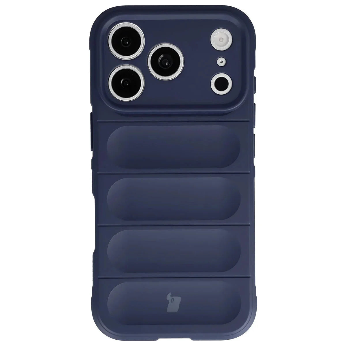 Robuste Handyhülle + gehärtetem Glas für iPhone 17 Pro, Bizon Tur Pack, Dunkelblau