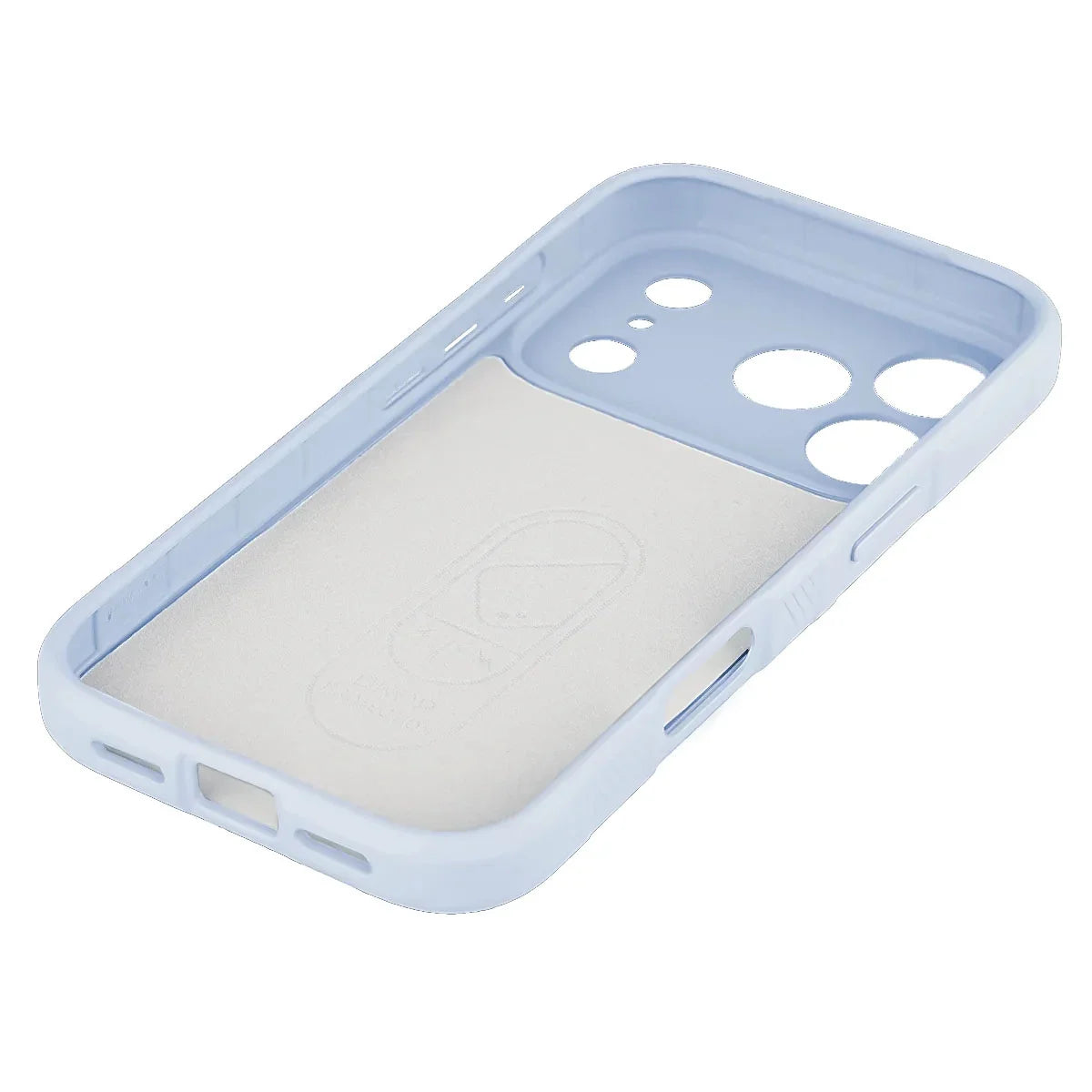 Robuste Handyhülle + gehärtetem Glas für iPhone 17 Pro, Bizon Tur Pack, Hellblau