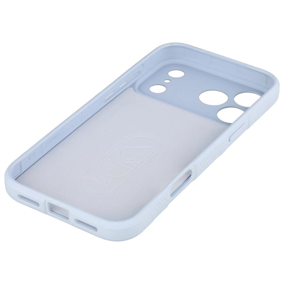 Robuste Handyhülle + gehärtetem Glas für iPhone 18 Pro Max / 17 Pro Max, Bizon Tur Pack, Hellblau