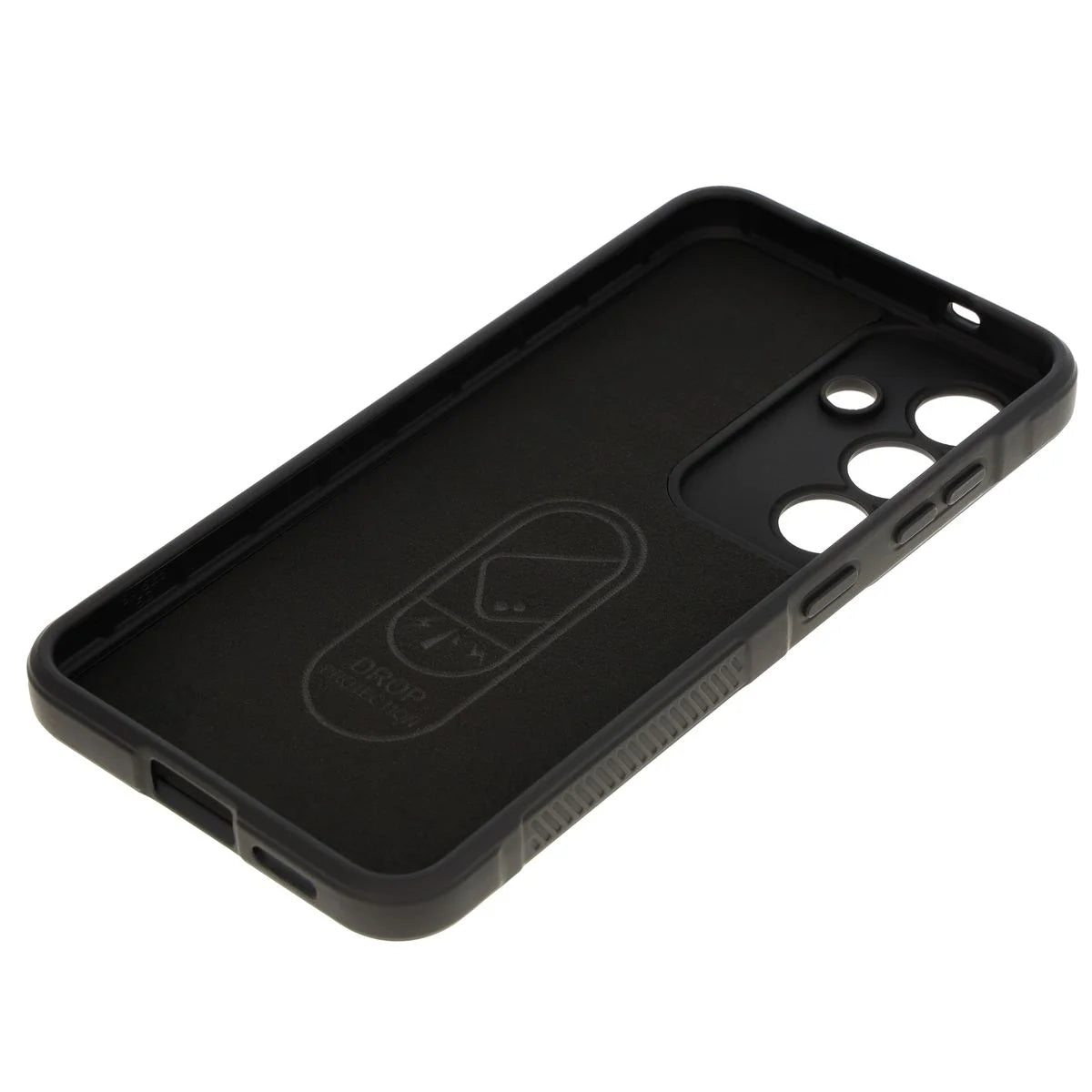 Robuste Handyhülle + gehärtetem Glas für Galaxy S25, Bizon Tur Pack, Schwarz (5/10)