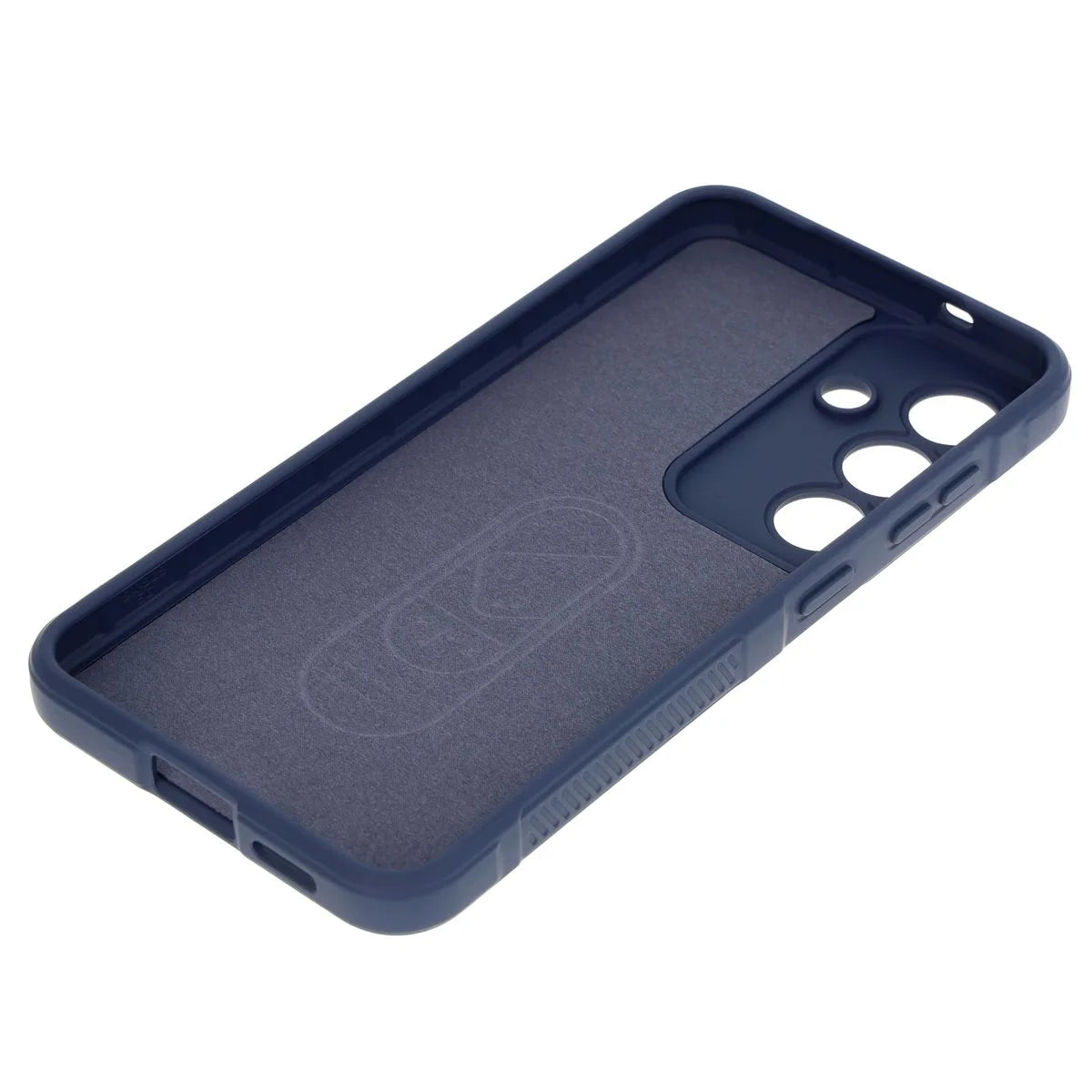 Robuste Handyhülle + gehärtetem Glas für Galaxy S25, Bizon Tur Pack, Dunkelblau (5/10)