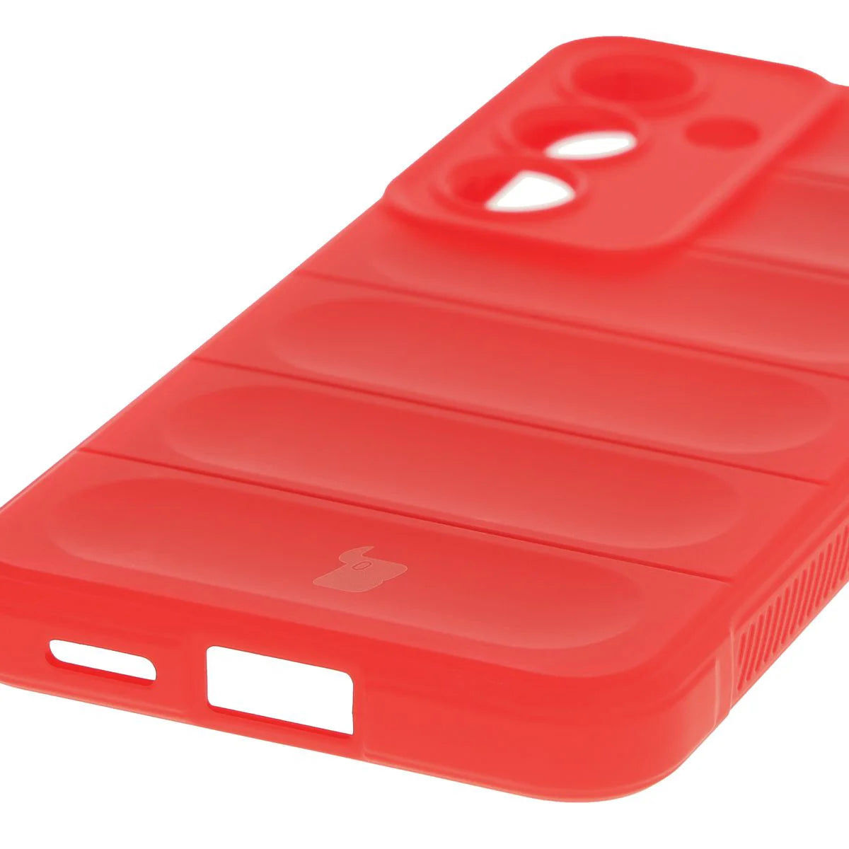 Robuste Handyhülle + gehärtetem Glas für Galaxy S25, Bizon Tur Pack, Rot (4/10)