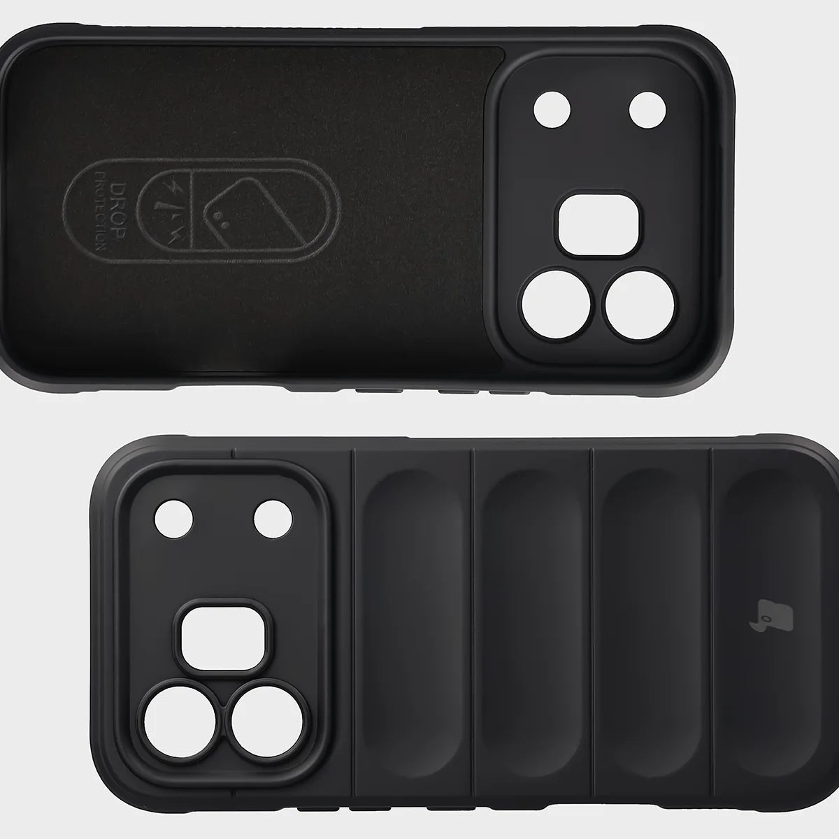 Robuste Handyhülle + gehärtetem Glas für Honor 600 5G / 600 Pro 5G, Bizon Tur Pack, Schwarz