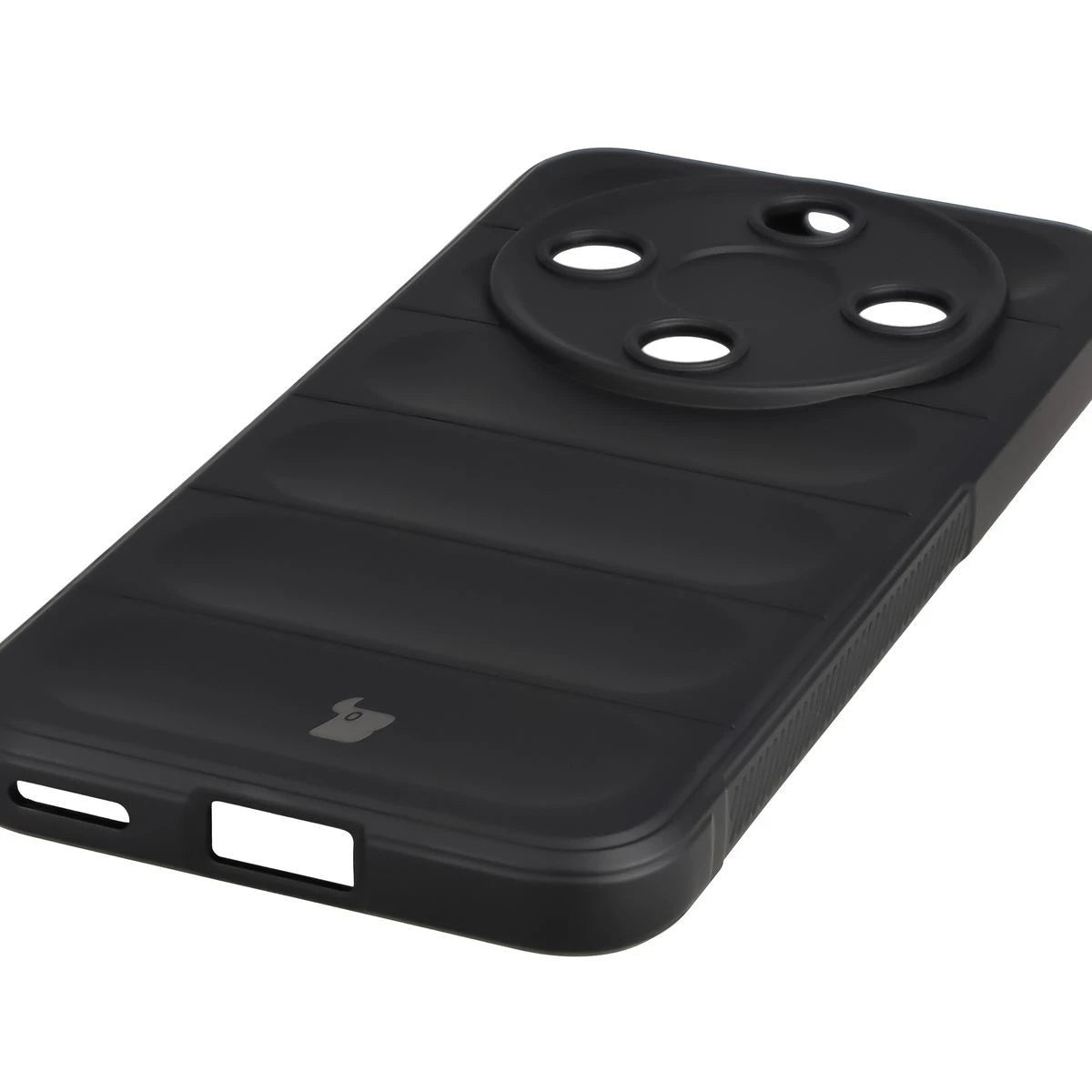 Robuste Handyhülle + gehärtetem Glas für Honor Magic8 Lite, Bizon Tur Pack, Schwarz