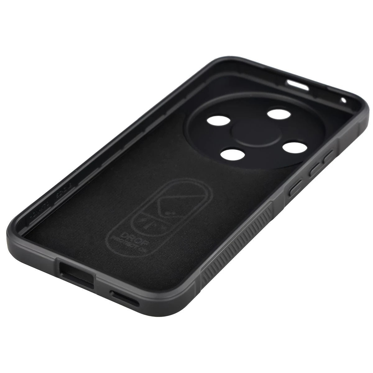 Robuste Handyhülle + gehärtetem Glas für Honor Magic8 Lite, Bizon Tur Pack, Schwarz