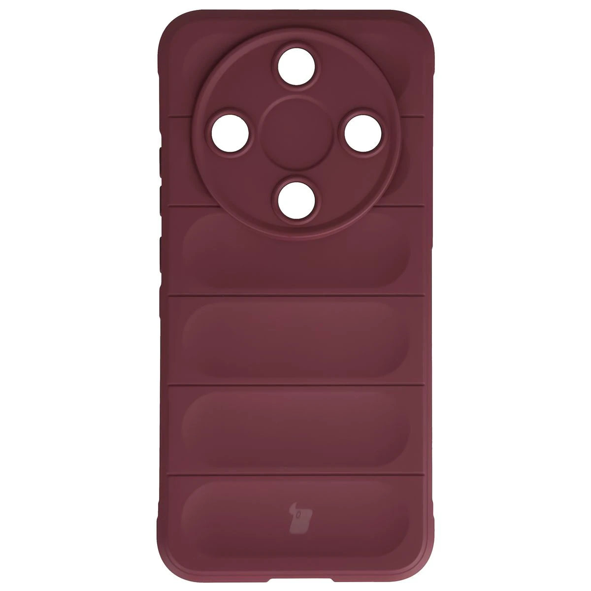 Robuste Handyhülle + gehärtetem Glas für Honor Magic8 Lite, Bizon Tur Pack, Burgunderrot