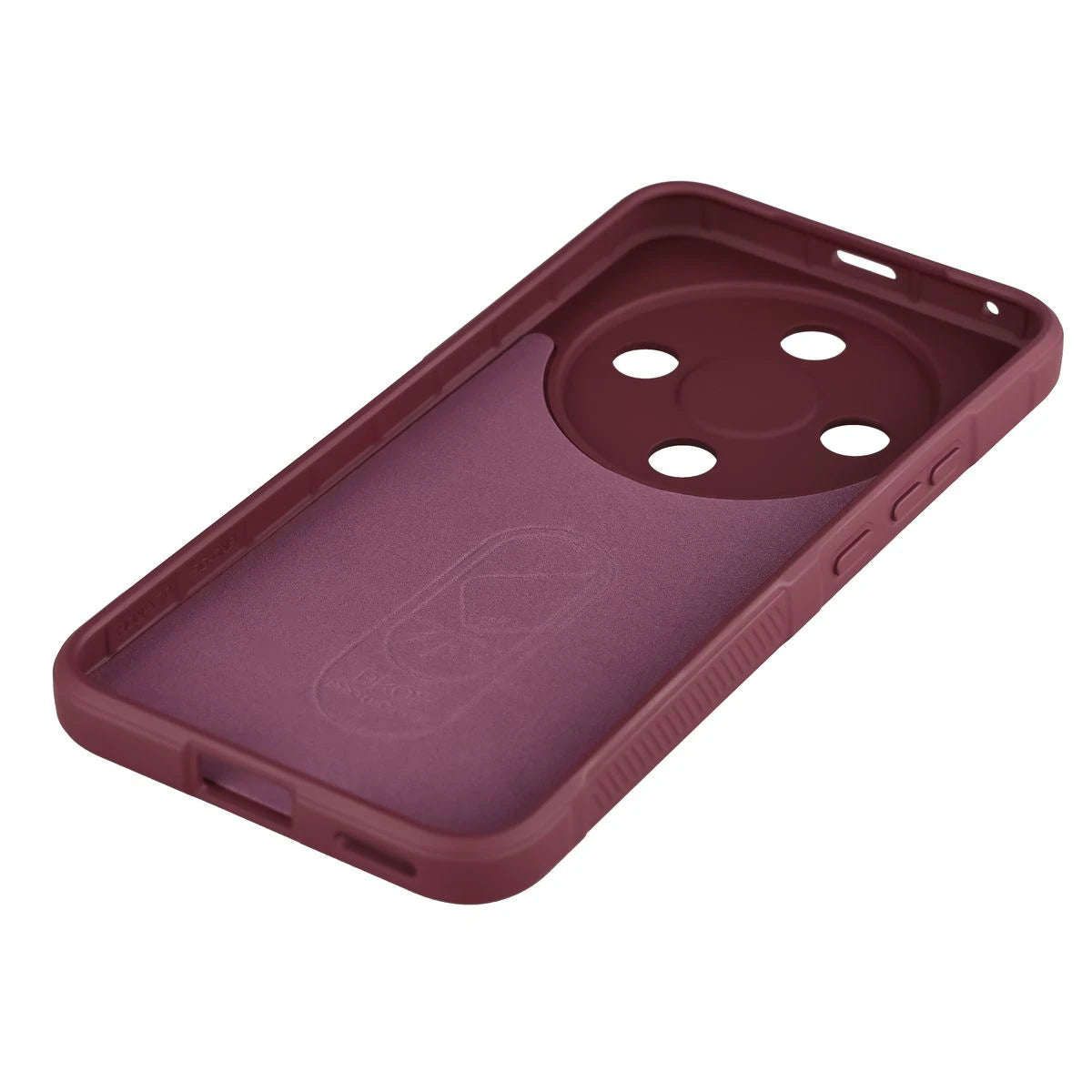 Robuste Handyhülle + gehärtetem Glas für Honor Magic8 Lite, Bizon Tur Pack, Burgunderrot