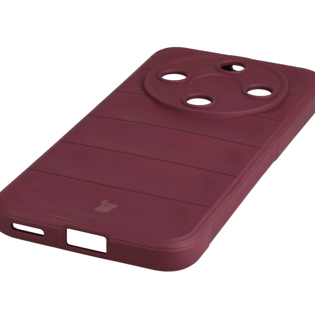 Robuste Handyhülle + gehärtetem Glas für Honor Magic8 Lite, Bizon Tur Pack, Burgunderrot