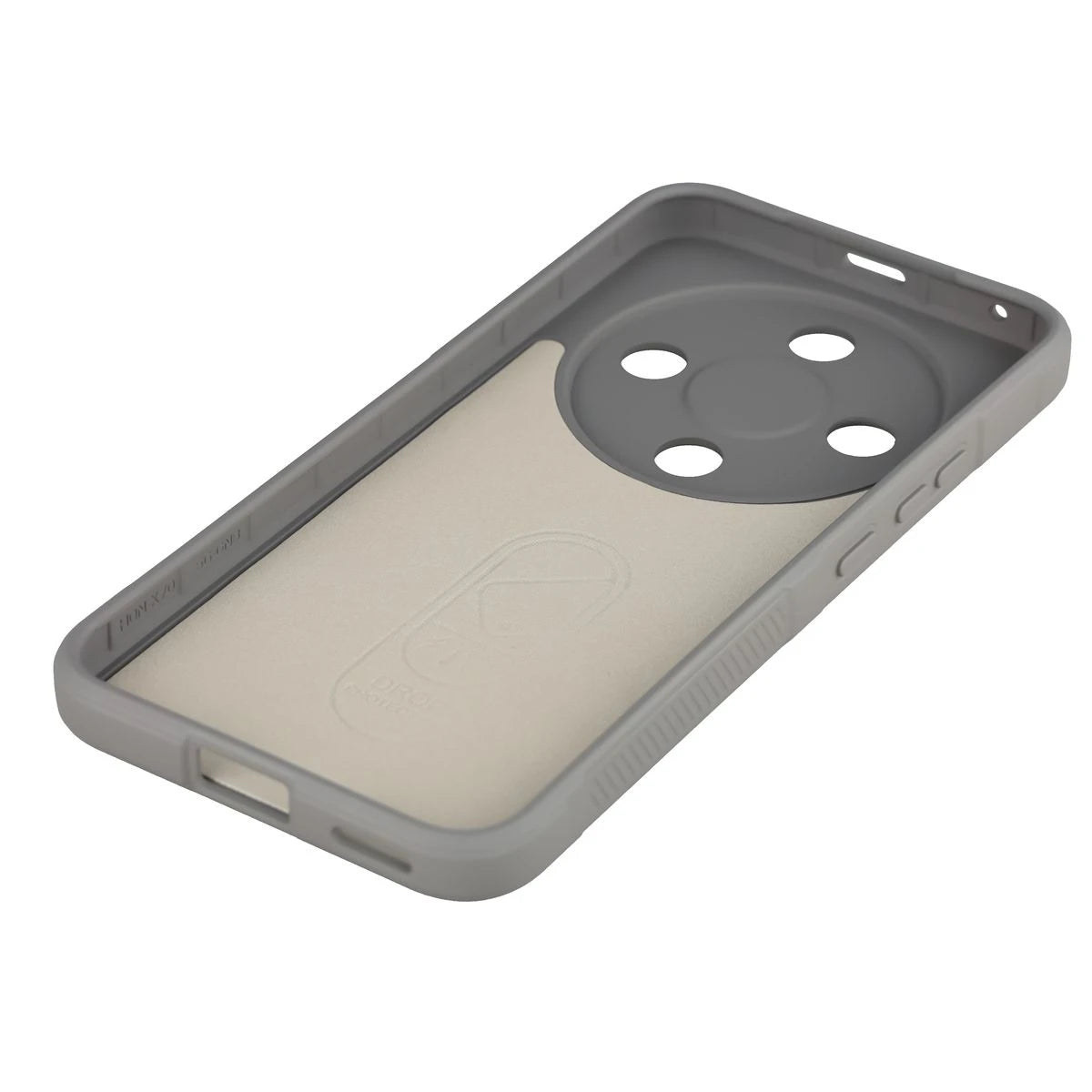 Robuste Handyhülle + gehärtetem Glas für Honor Magic8 Lite, Bizon Tur Pack, Hellgrau