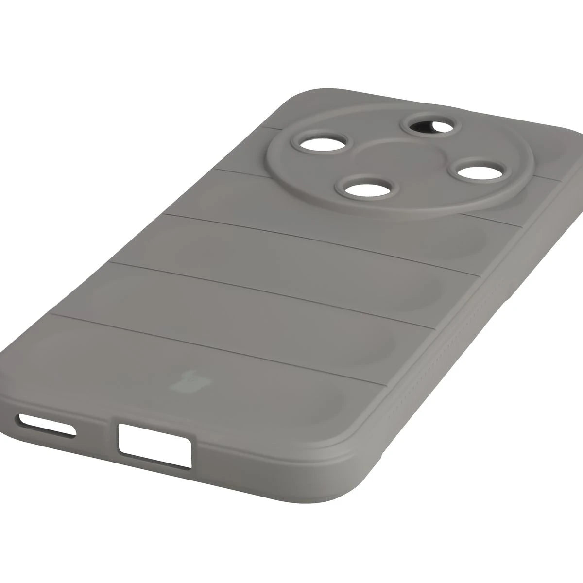 Robuste Handyhülle + gehärtetem Glas für Honor Magic8 Lite, Bizon Tur Pack, Hellgrau