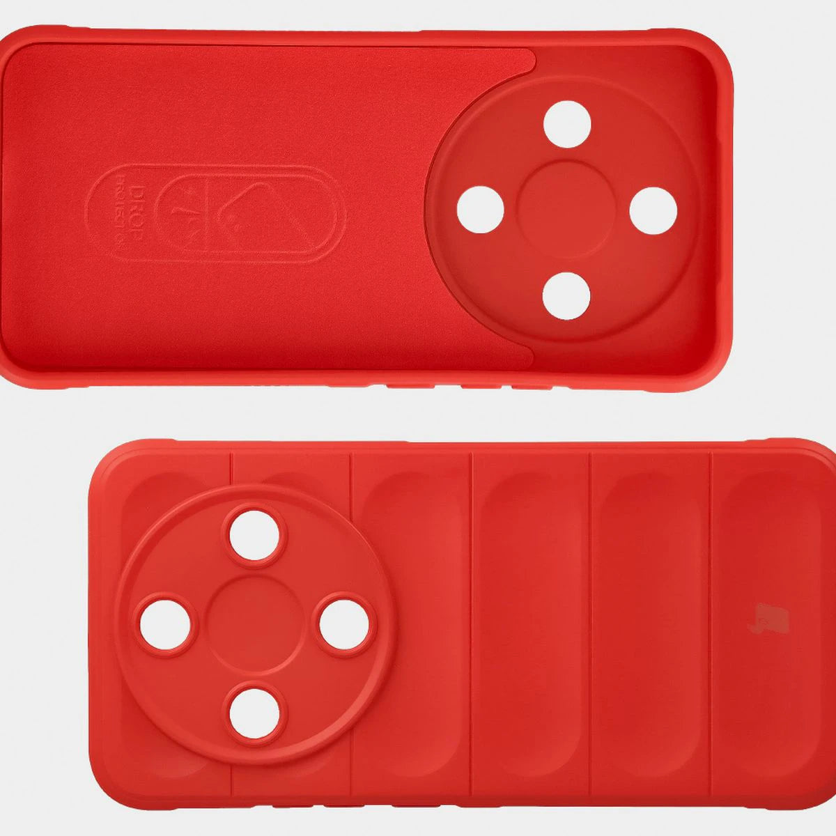 Robuste Handyhülle + gehärtetem Glas für Honor Magic8 Lite, Bizon Tur Pack, Rot