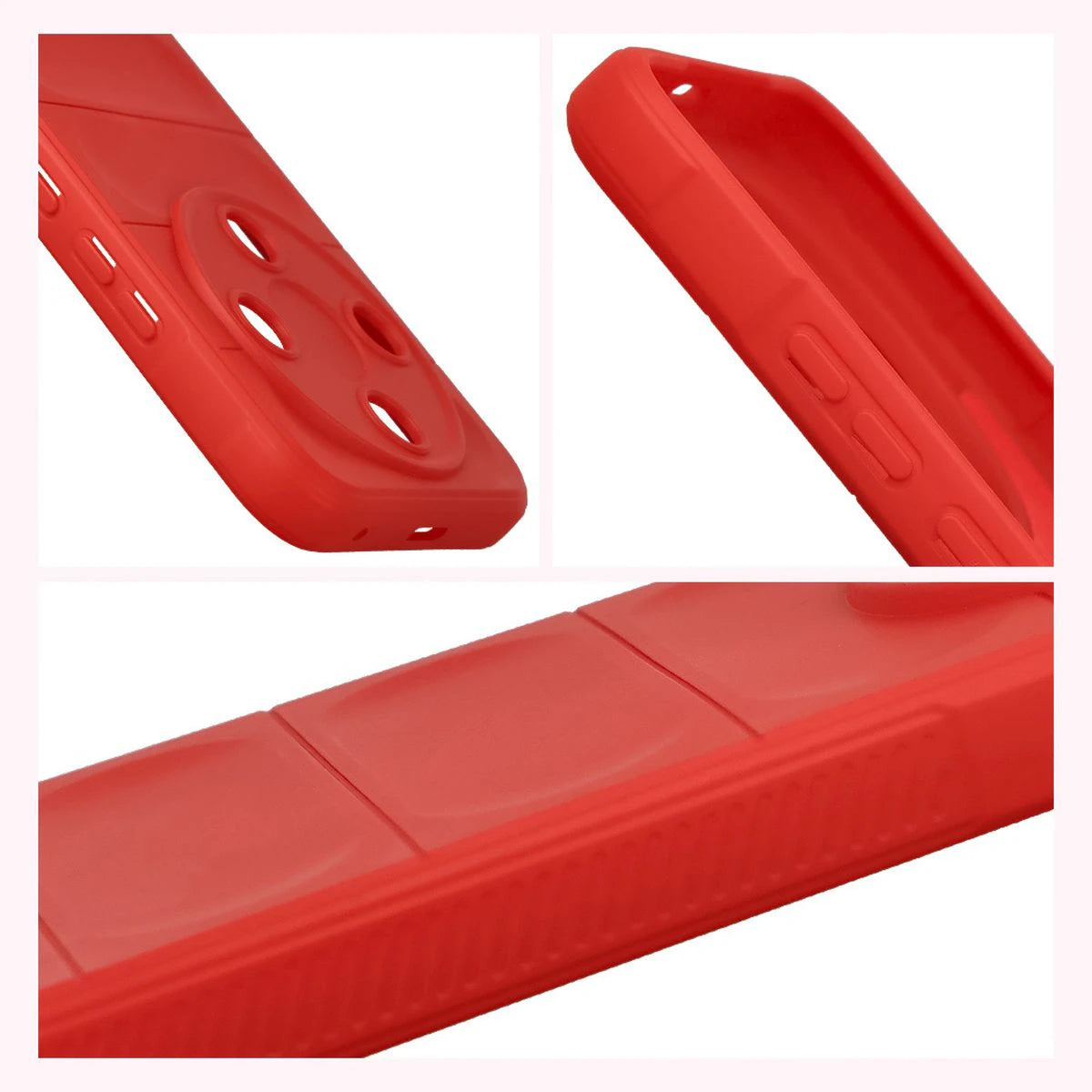 Robuste Handyhülle + gehärtetem Glas für Honor Magic8 Lite, Bizon Tur Pack, Rot