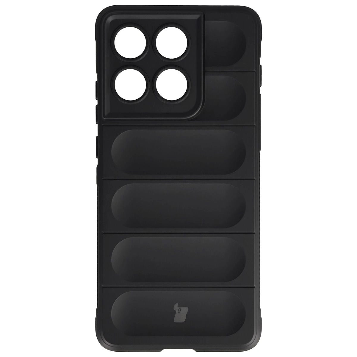 Robuste Handyhülle + gehärtetem Glas für Motorola Edge 70, Bizon Tur Pack, Schwarz
