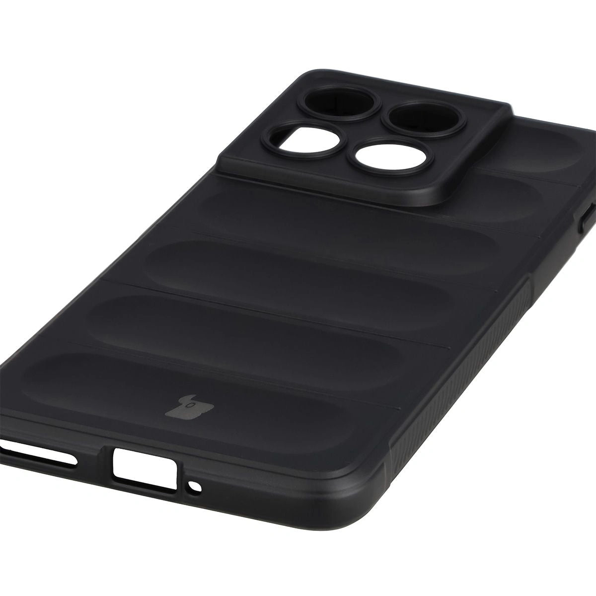 Robuste Handyhülle + gehärtetem Glas für Motorola Edge 70, Bizon Tur Pack, Schwarz