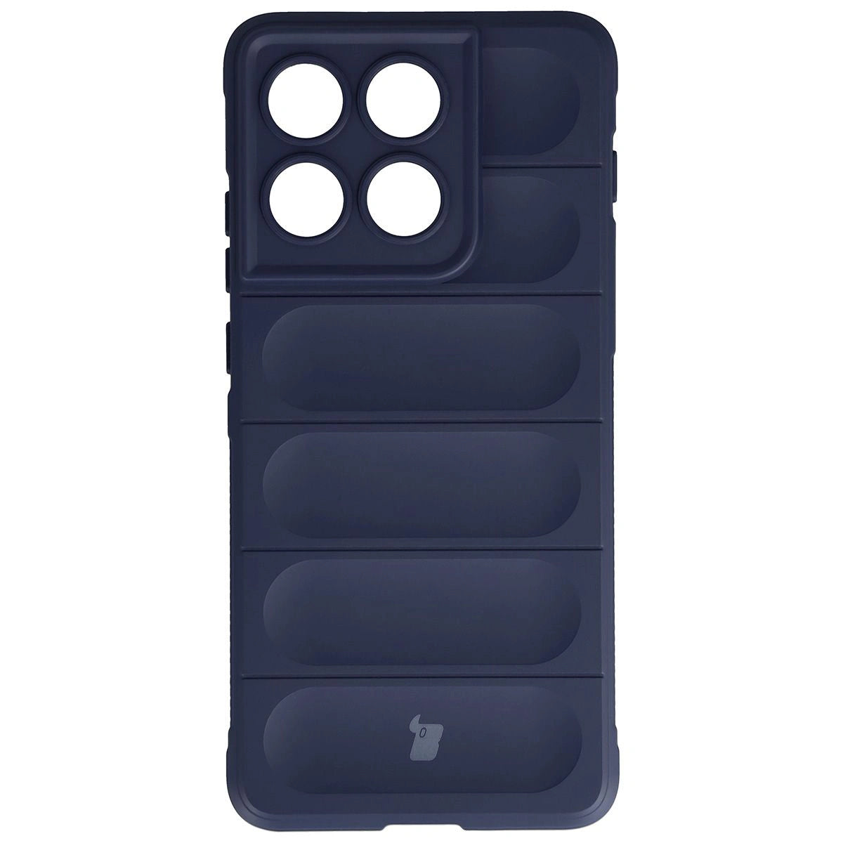 Robuste Handyhülle + gehärtetem Glas für Motorola Edge 70, Bizon Tur Pack, Dunkelblau