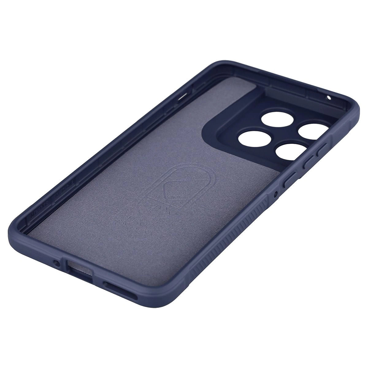 Robuste Handyhülle + gehärtetem Glas für Motorola Edge 70, Bizon Tur Pack, Dunkelblau