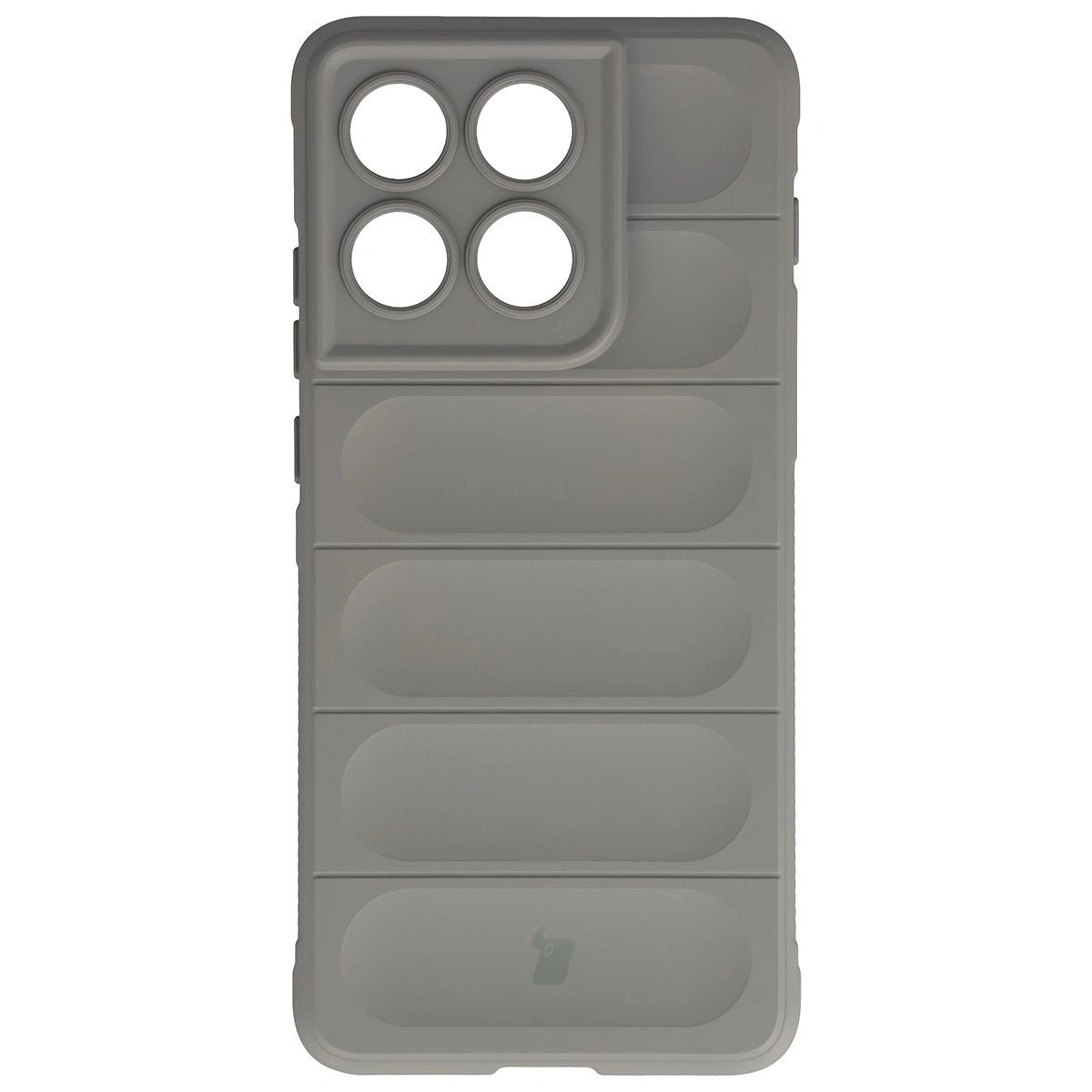 Robuste Handyhülle + gehärtetem Glas für Motorola Edge 70, Bizon Tur Pack, Hellgrau