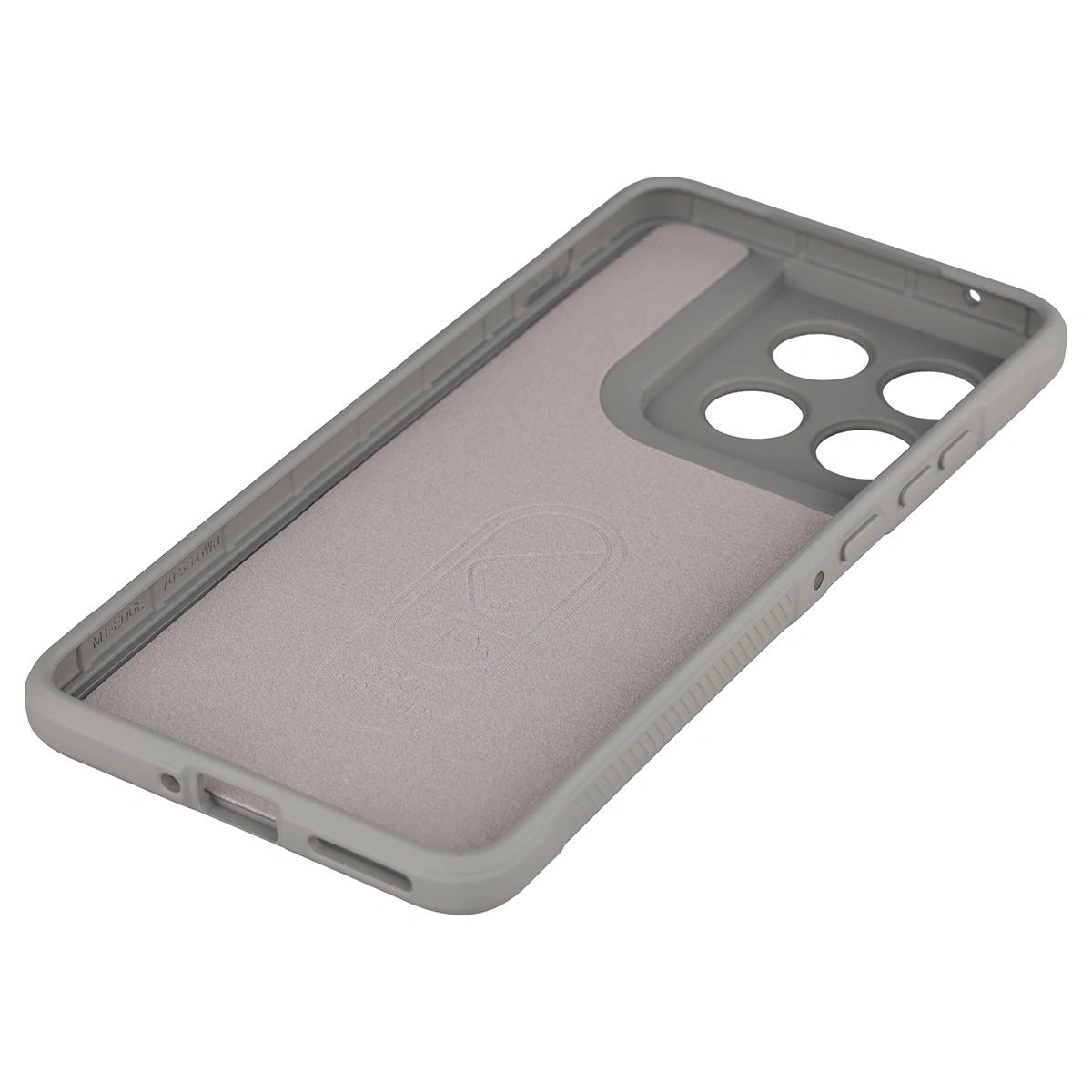 Robuste Handyhülle + gehärtetem Glas für Motorola Edge 70, Bizon Tur Pack, Hellgrau