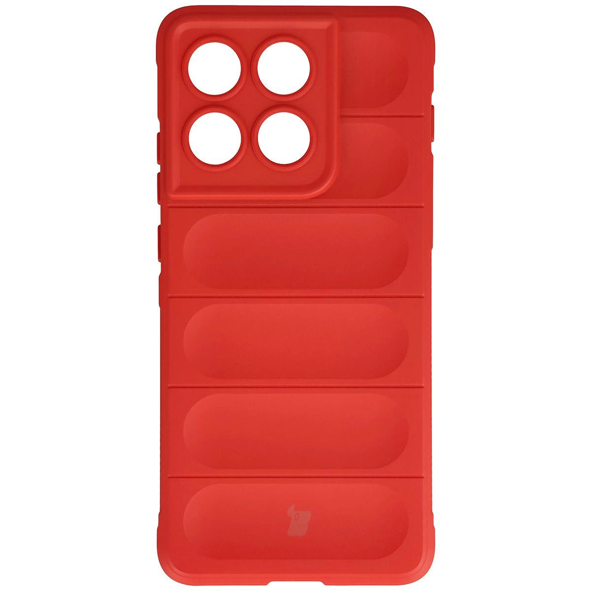 Robuste Handyhülle + gehärtetem Glas für Motorola Edge 70, Bizon Tur Pack, Rot
