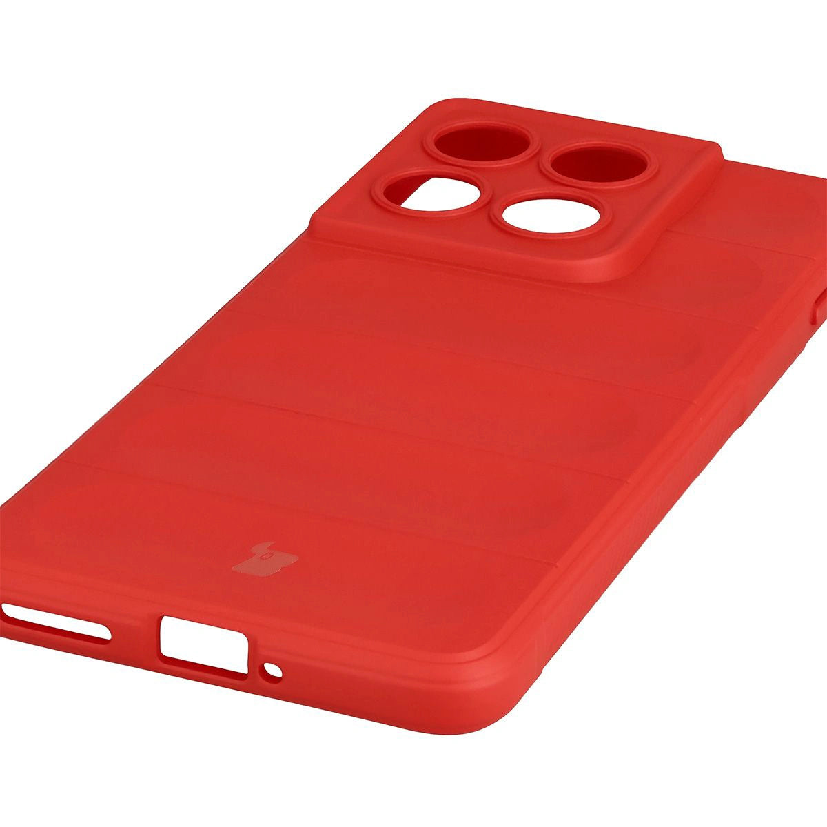 Robuste Handyhülle + gehärtetem Glas für Motorola Edge 70, Bizon Tur Pack, Rot