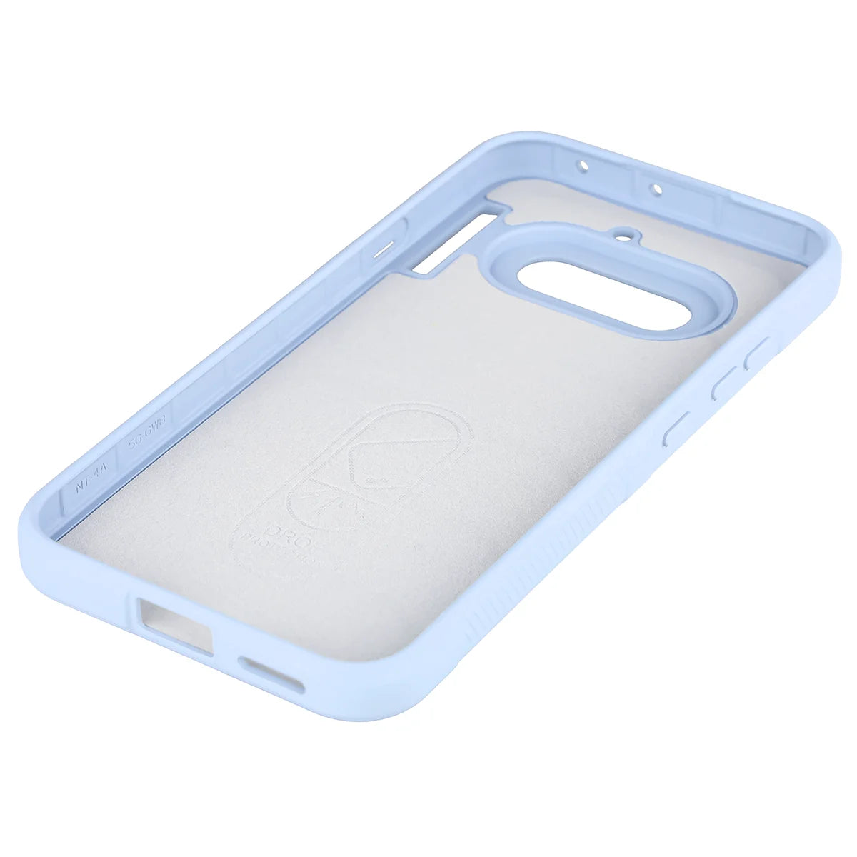 Robuste Handyhülle + gehärtetem Glas für Nothing Phone (4a), Bizon Tur Pack, Hellblau