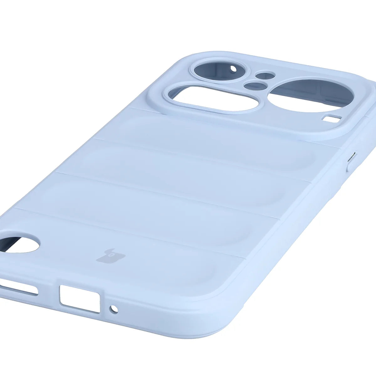 Robuste Handyhülle + gehärtetem Glas für Nothing Phone (4a) Pro, Bizon Tur Pack, Hellblau