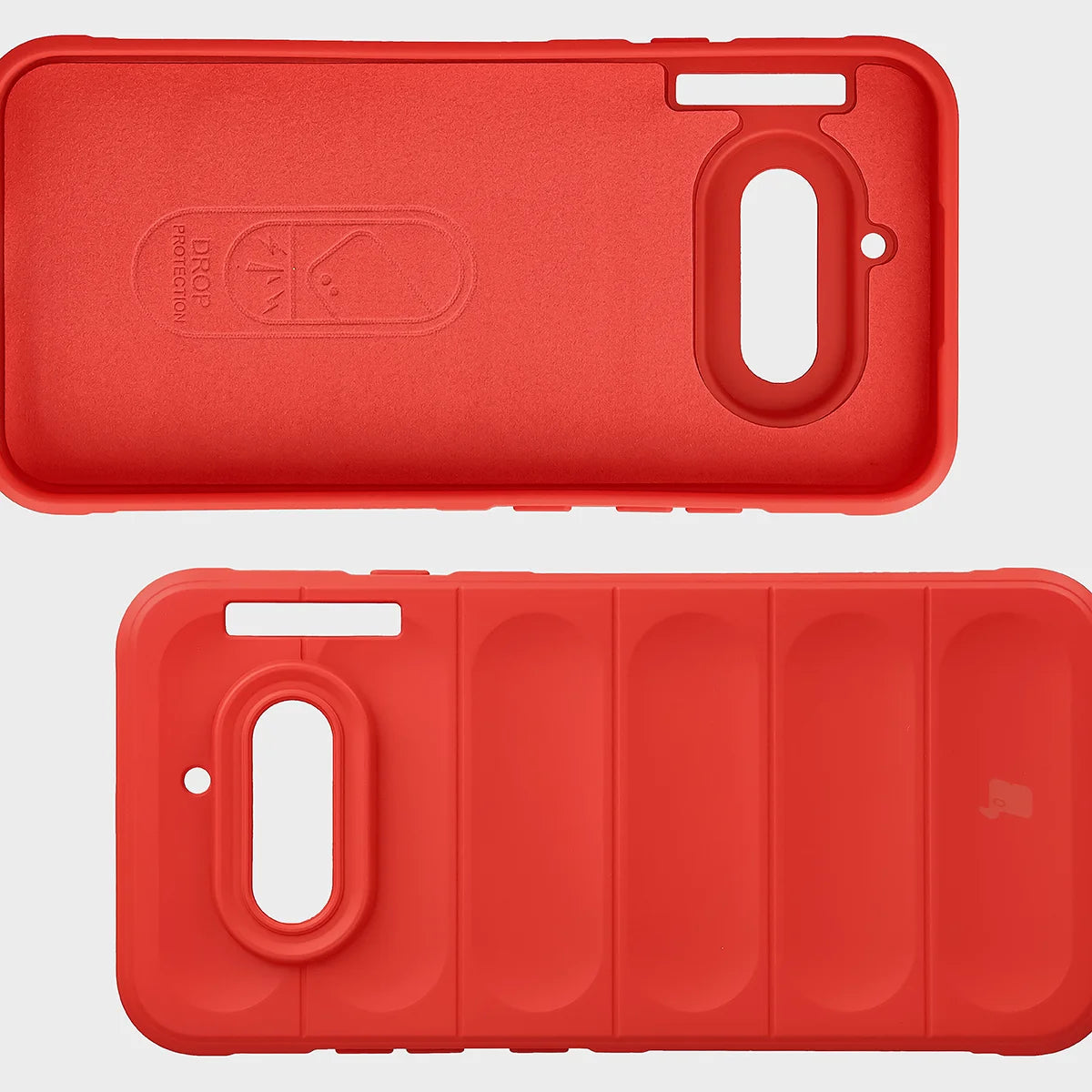 Robuste Handyhülle + gehärtetem Glas für Nothing Phone (4a), Bizon Tur Pack, Rot