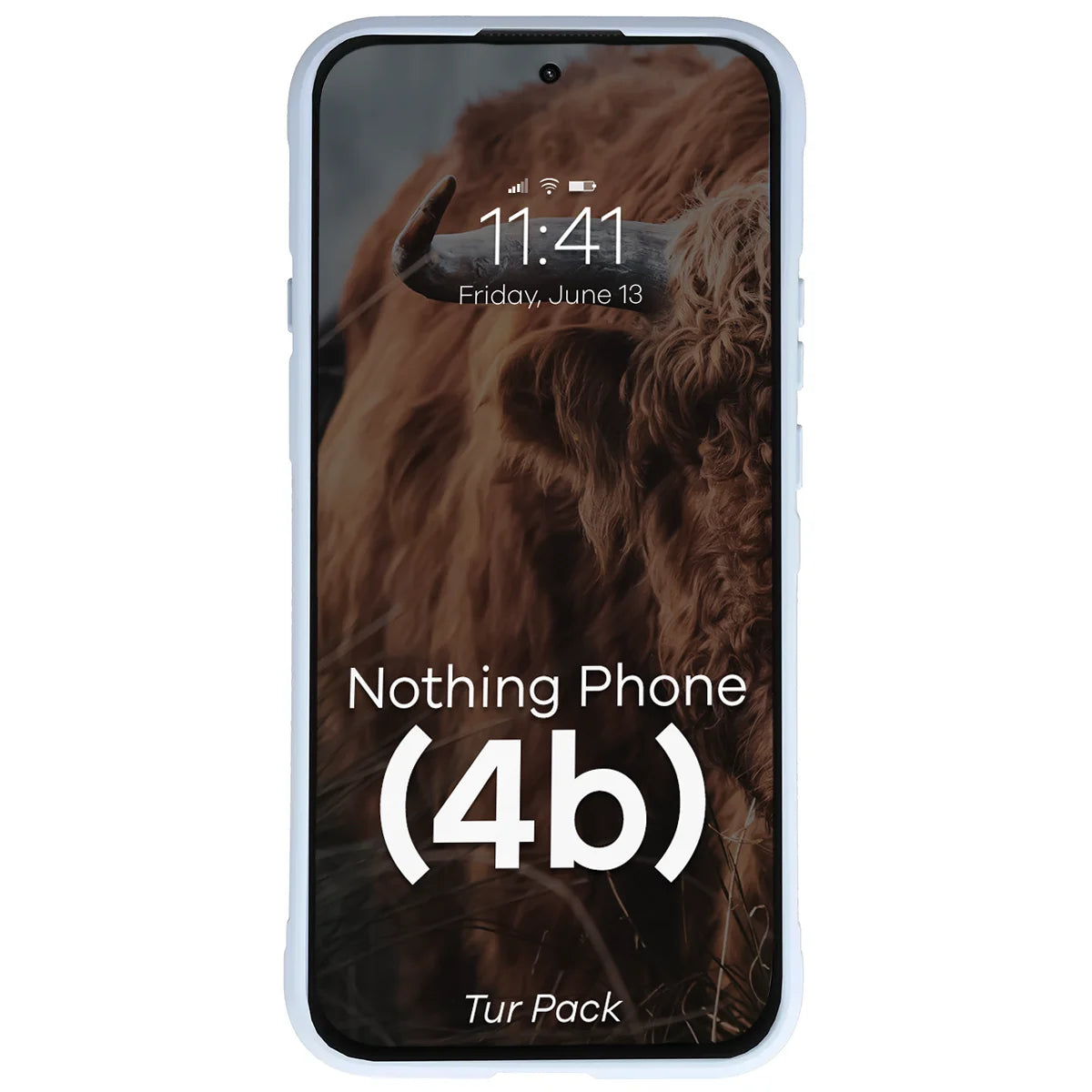 Robuste Handyhülle + gehärtetem Glas für Nothing Phone (4b), Bizon Tur Pack, Hellblau (6/10)
