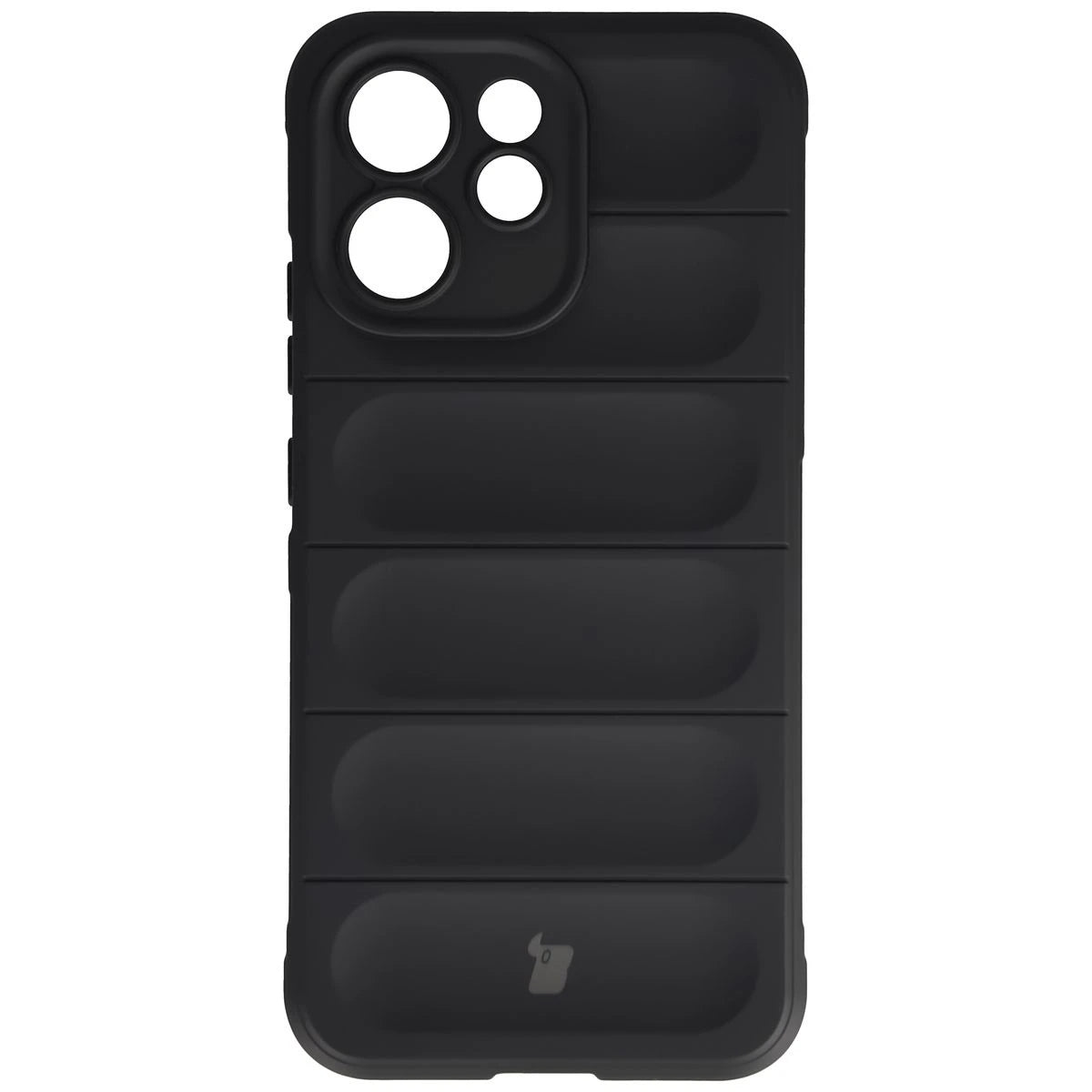Robuste Handyhülle + gehärtetem Glas für Oppo Reno 15 F / FS, Bizon Tur Pack, Schwarz