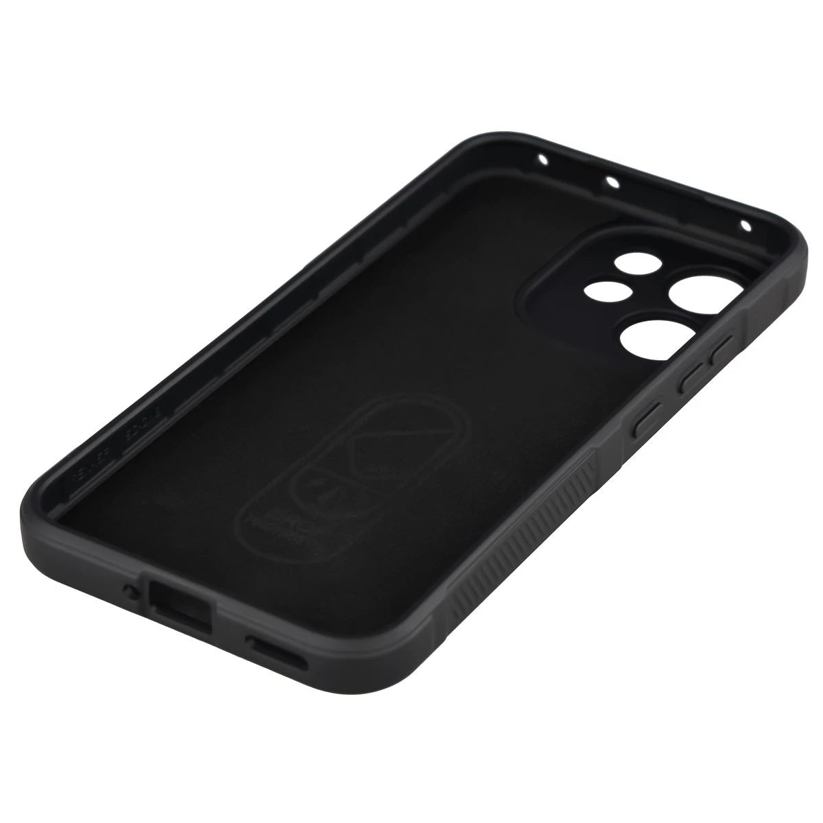 Robuste Handyhülle + gehärtetem Glas für Oppo Reno 15 F / FS, Bizon Tur Pack, Schwarz