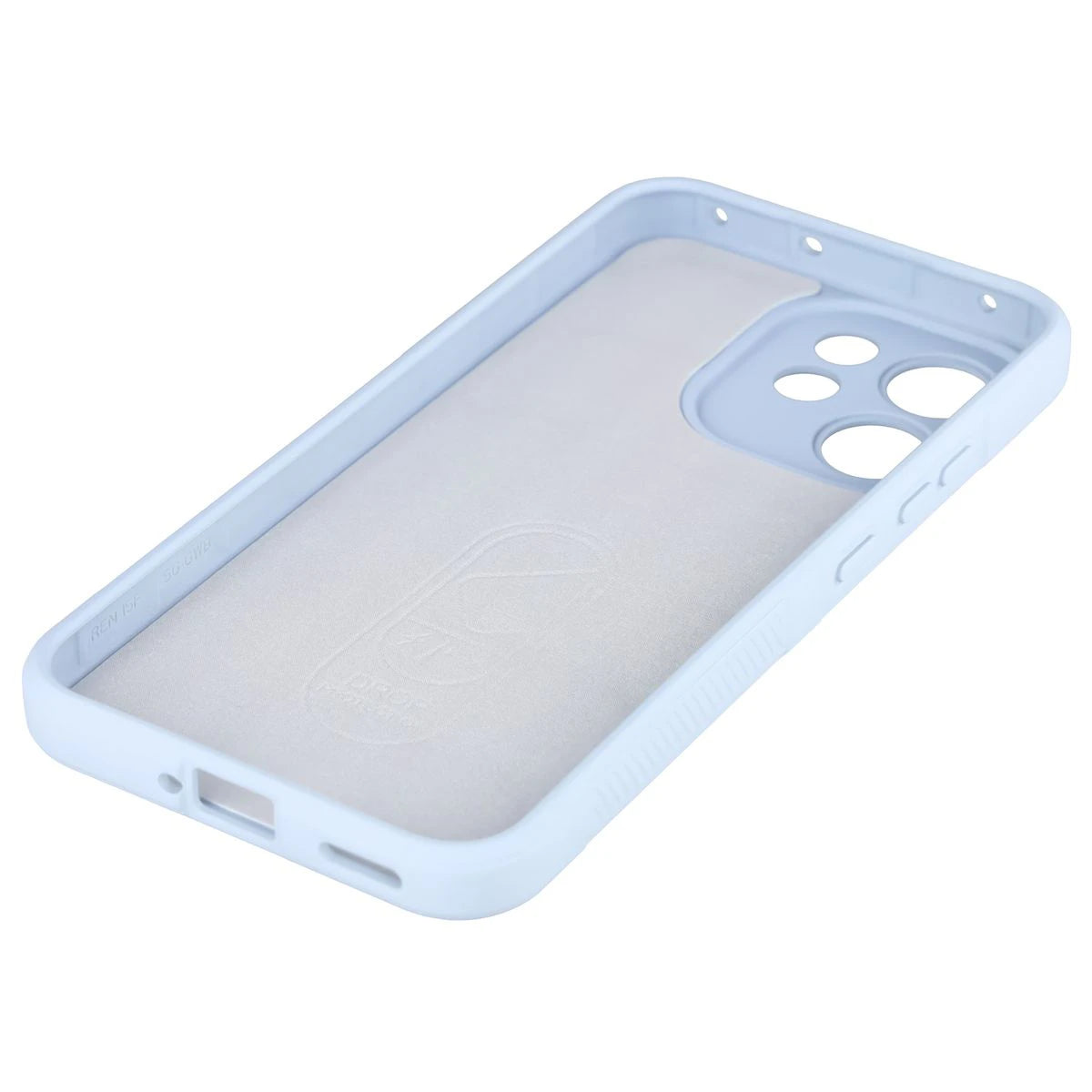 Robuste Handyhülle + gehärtetem Glas für Oppo Reno 15 F / FS, Bizon Tur Pack, Hellblau