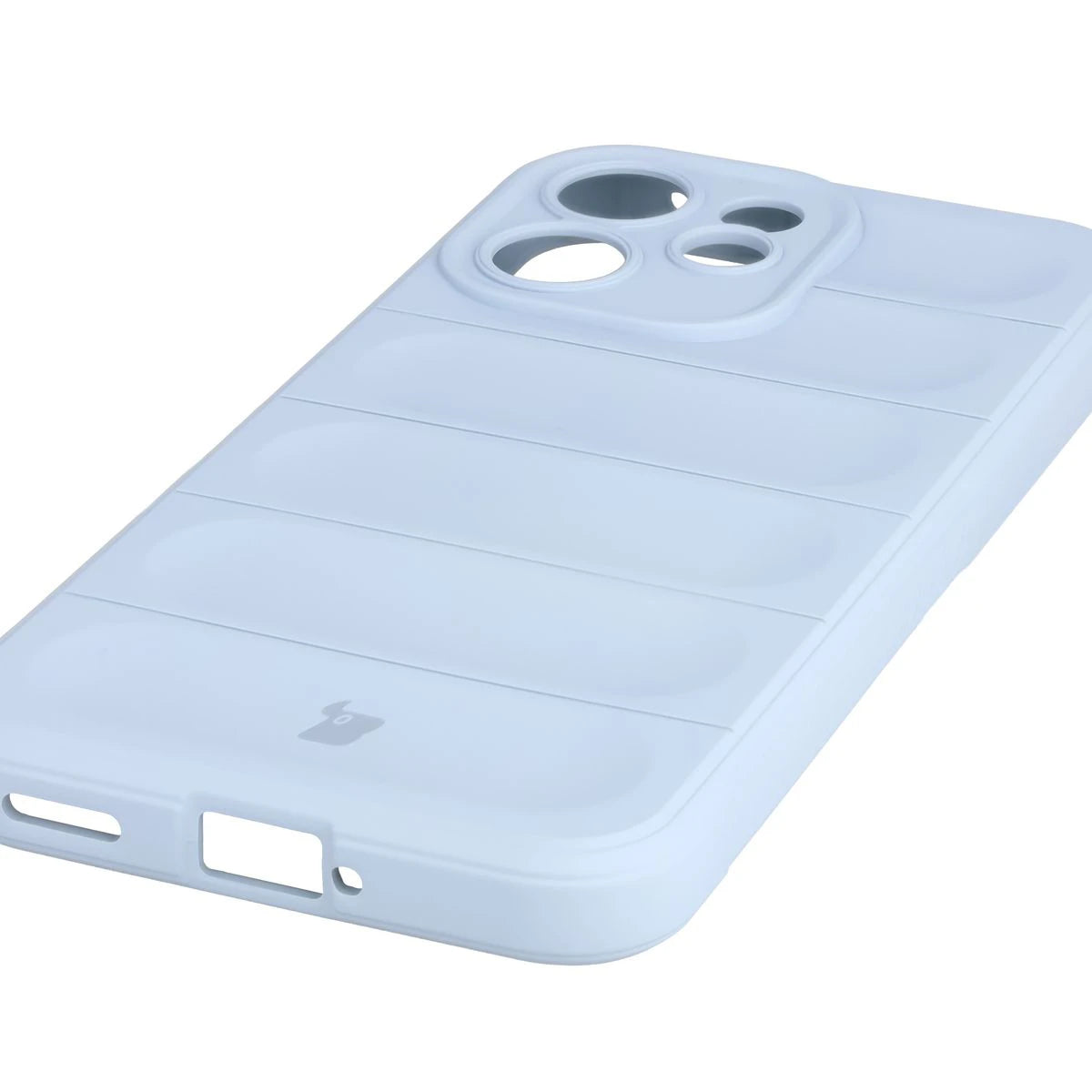 Robuste Handyhülle + gehärtetem Glas für Oppo Reno 15 F / FS, Bizon Tur Pack, Hellblau