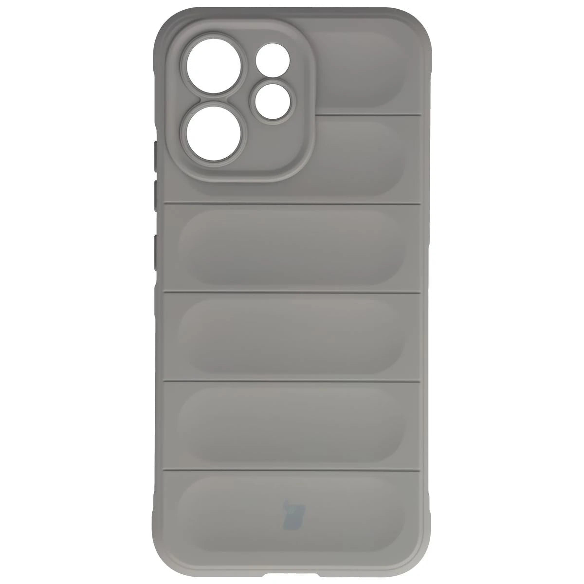 Robuste Handyhülle + gehärtetem Glas für Oppo Reno 15 F / FS, Bizon Tur Pack, Hellgrau