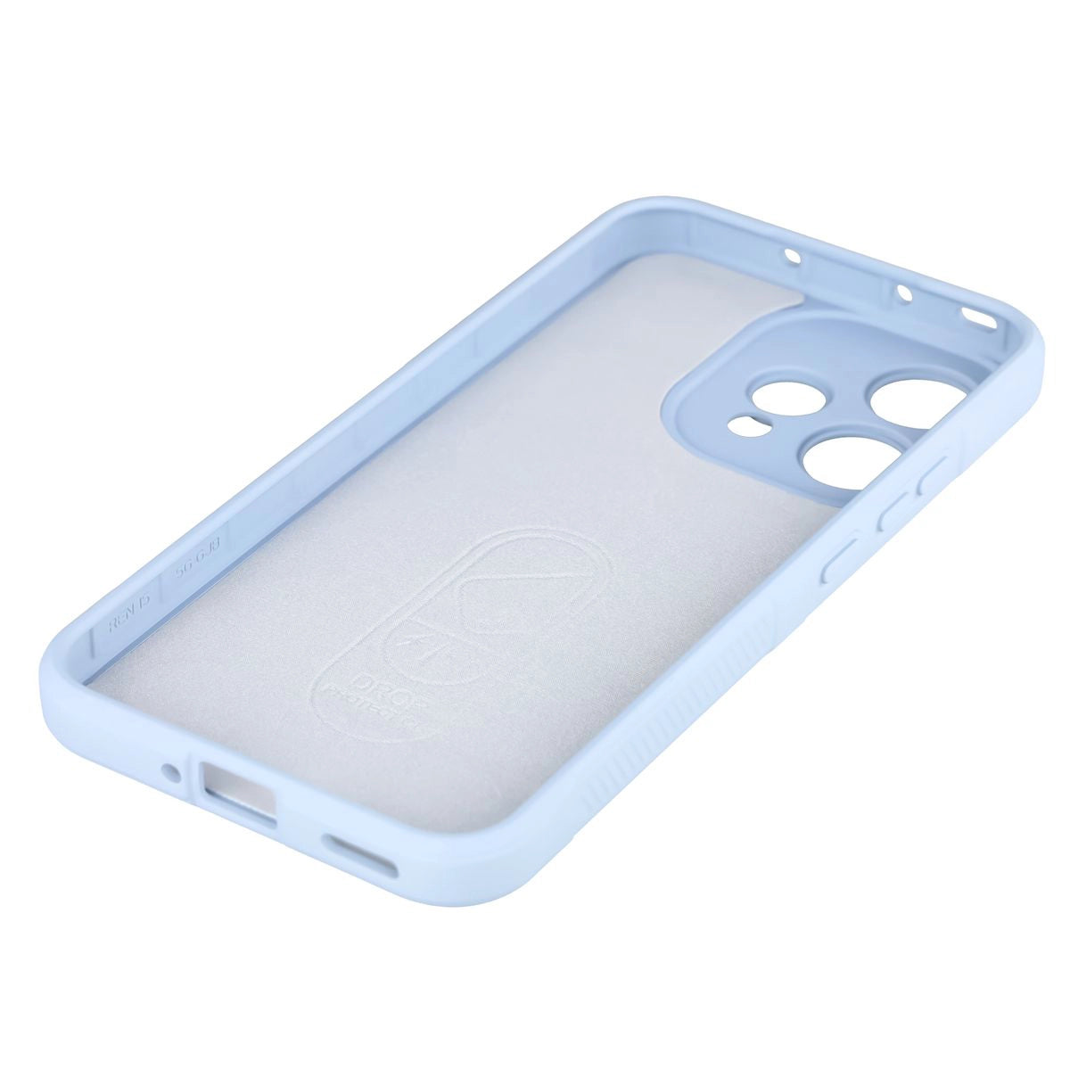 Robuste Handyhülle + gehärtetem Glas für Oppo Reno 15, Bizon Tur Pack, Hellblau