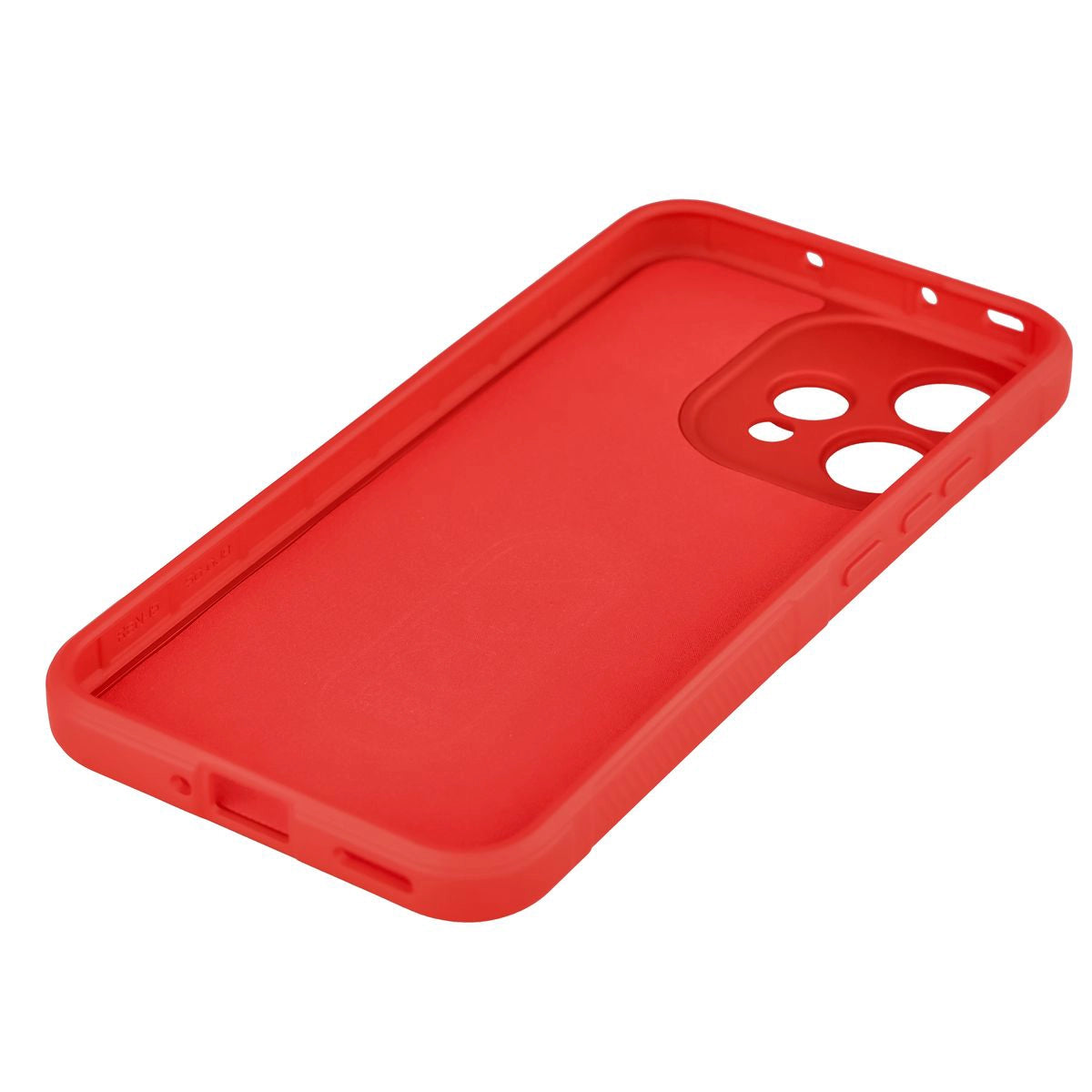 Robuste Handyhülle + gehärtetem Glas für Oppo Reno 15, Bizon Tur Pack, Rot