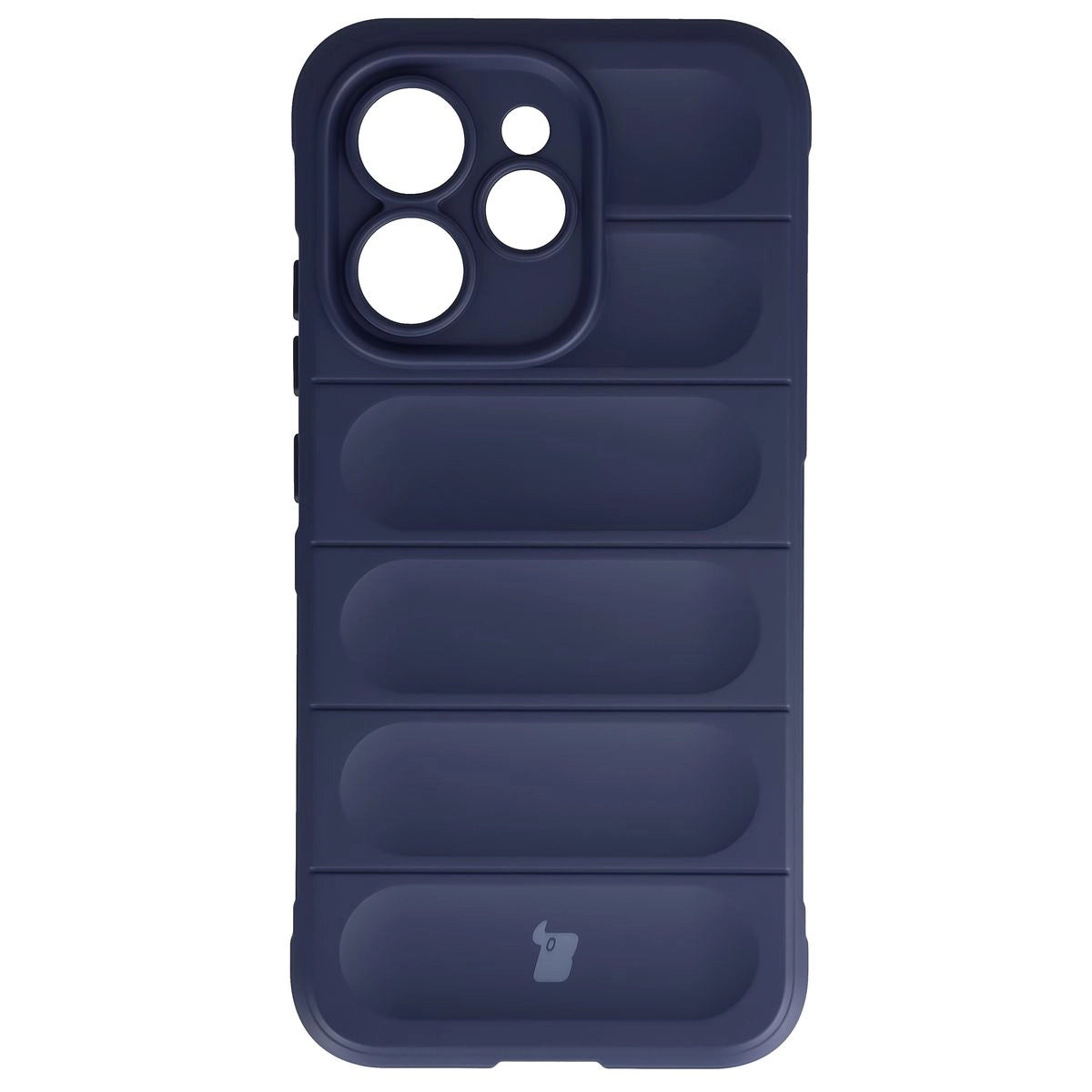 Robuste Handyhülle + gehärtetem Glas für Oppo Reno 15 Pro, Bizon Tur Pack, Dunkelblau