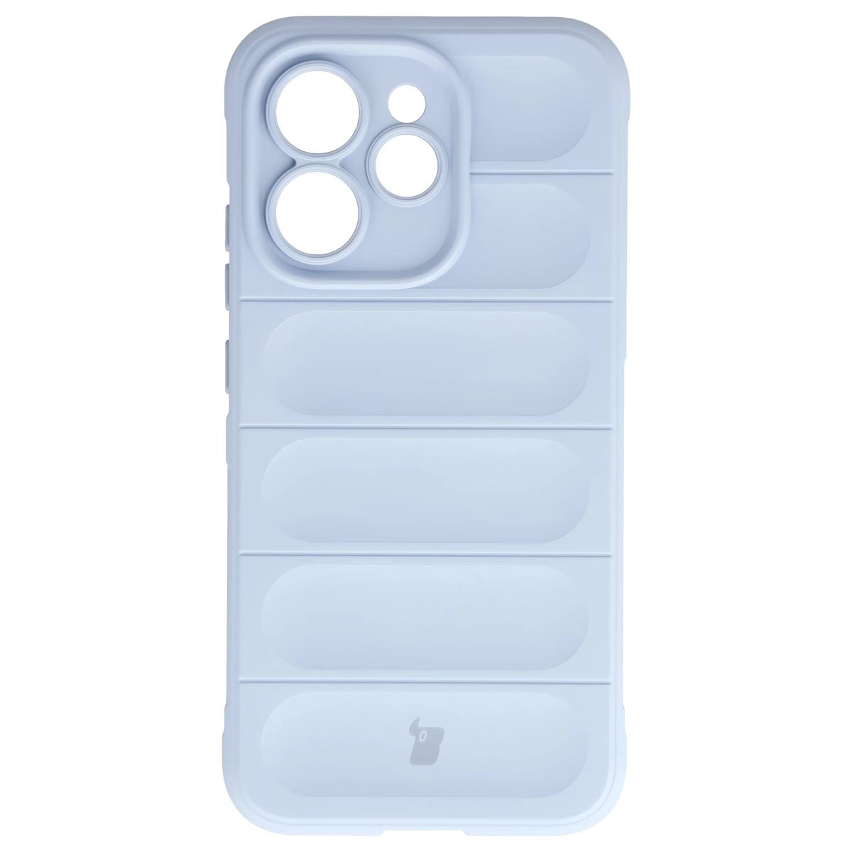 Robuste Handyhülle + gehärtetem Glas für Oppo Reno 15 Pro, Bizon Tur Pack, Hellblau