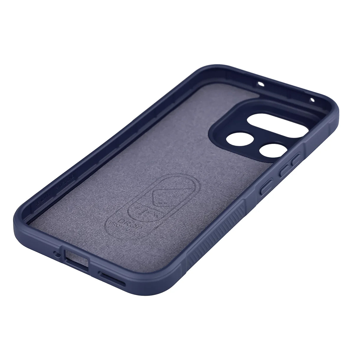 Robuste Handyhülle + gehärtetem Glas für Realme 16 Pro 5G, Bizon Tur Pack, Dunkelblau