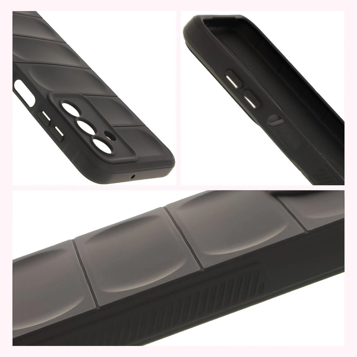 Robuste Handyhülle + gehärtetem Glas für Galaxy A17 5G / A26 5G, Bizon Tur Pack, Schwarz